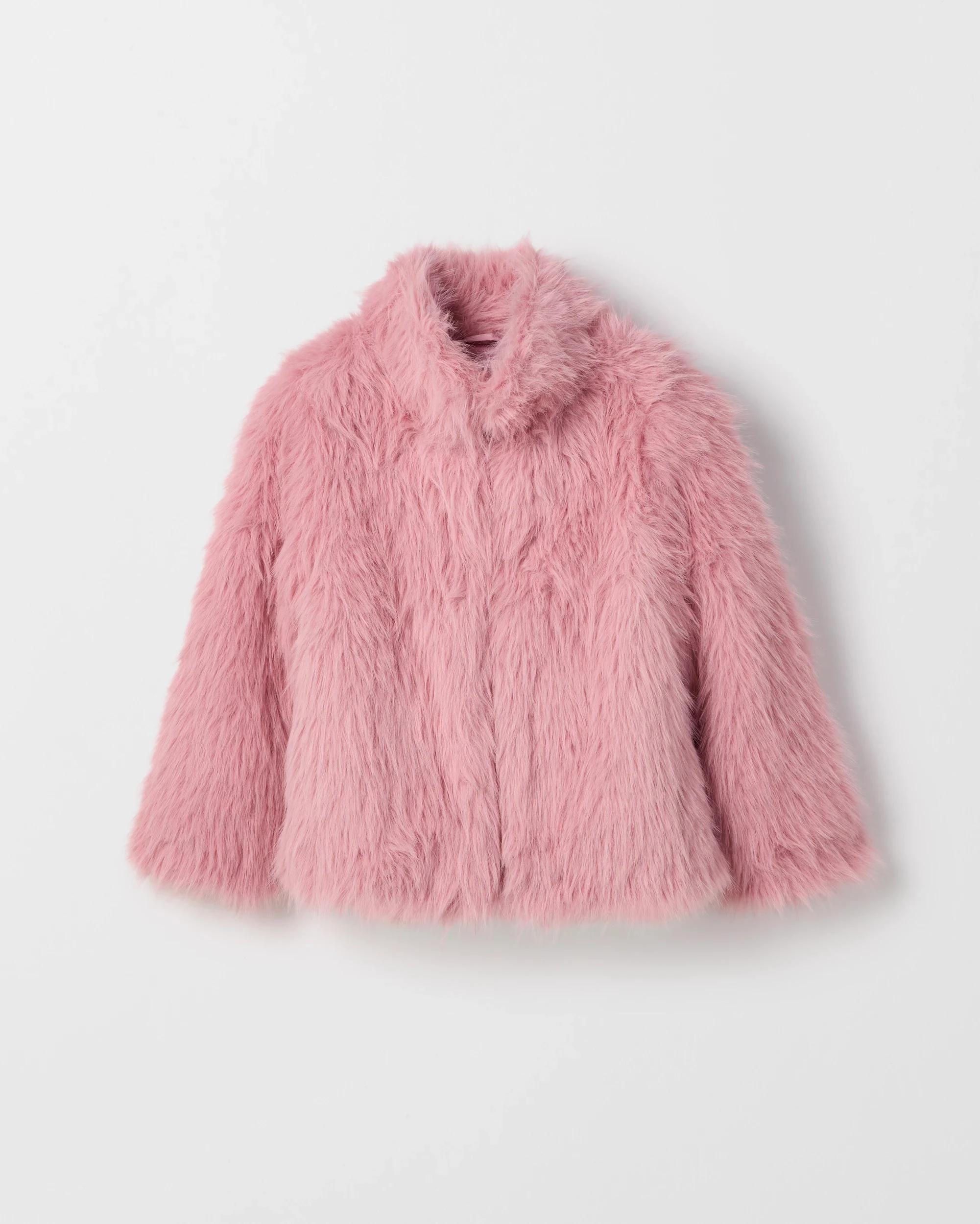 6 Target Kids Faux Fur Jacket BLUSH, 6 of 7