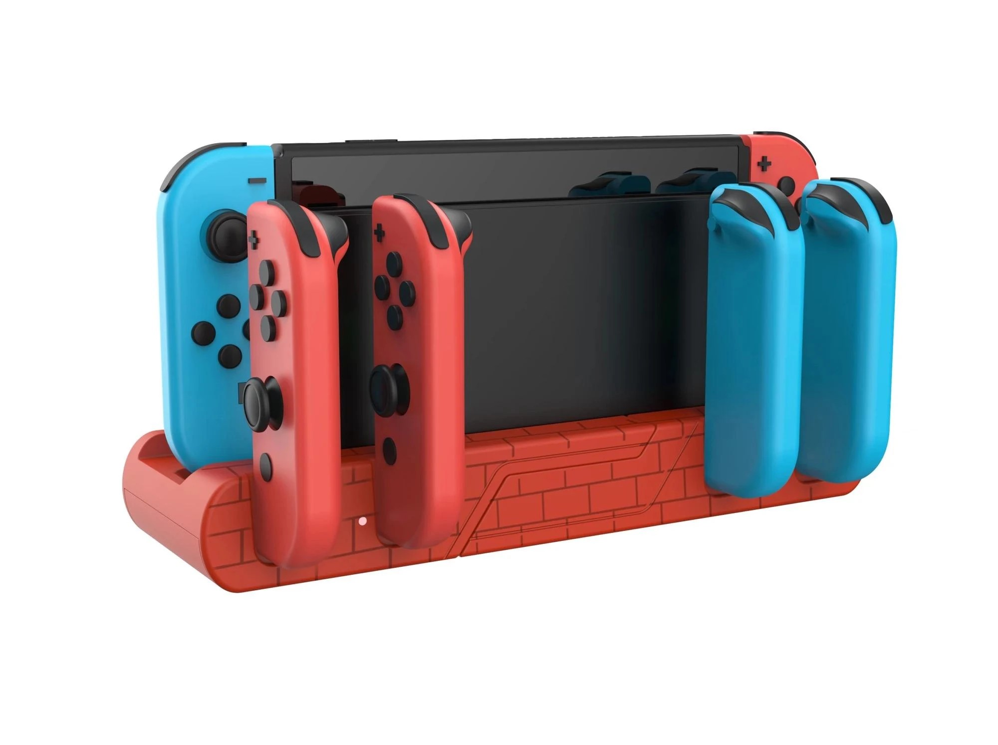 2 Powerwave Switch Joy-Con Charging Dock Retro Bricks - Multi, 2 of 2