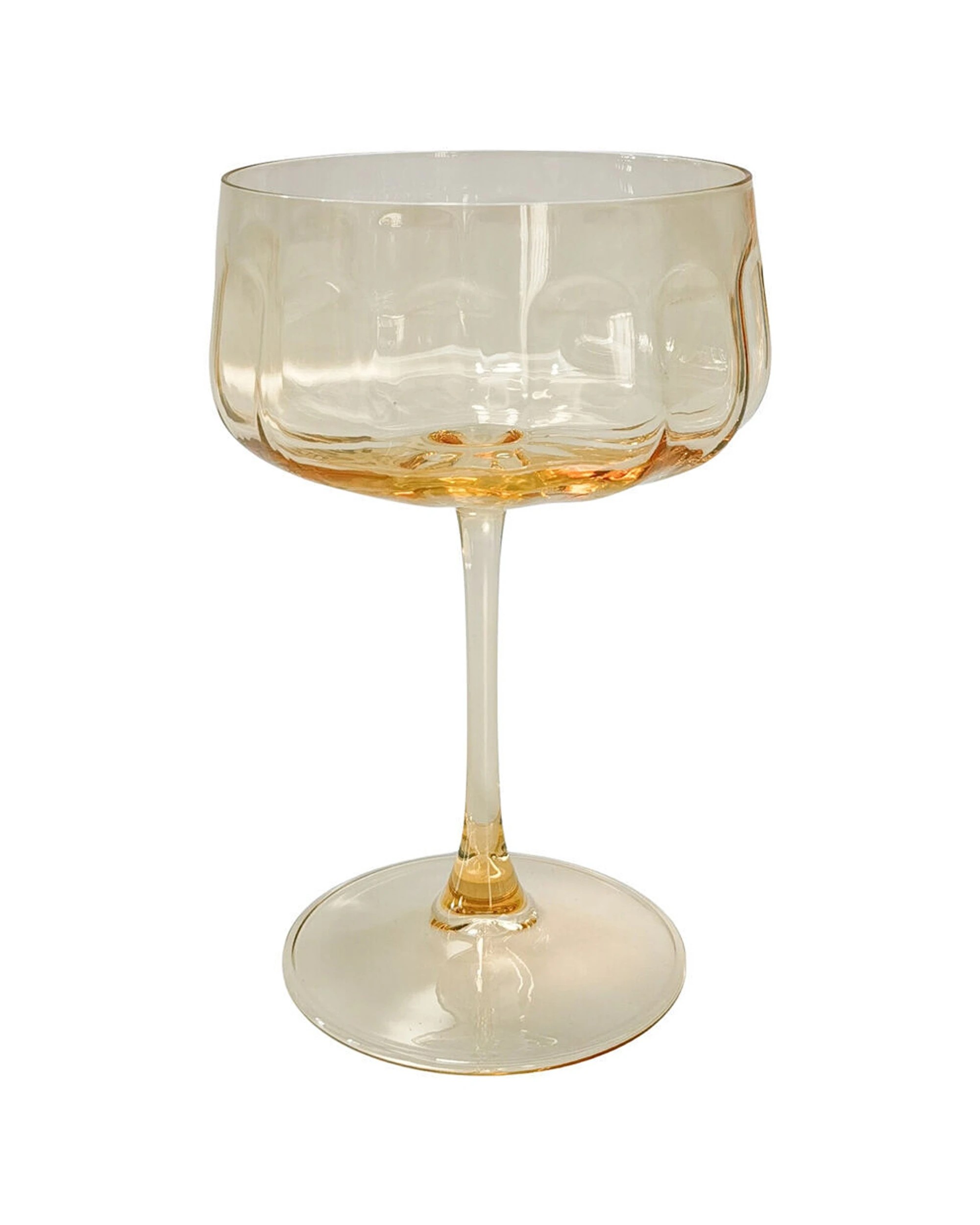 2 Urban 6PK Tillie Coupe Cocktail Drinking Glass 365ml 16cm Set - Yellow, 2 of 3