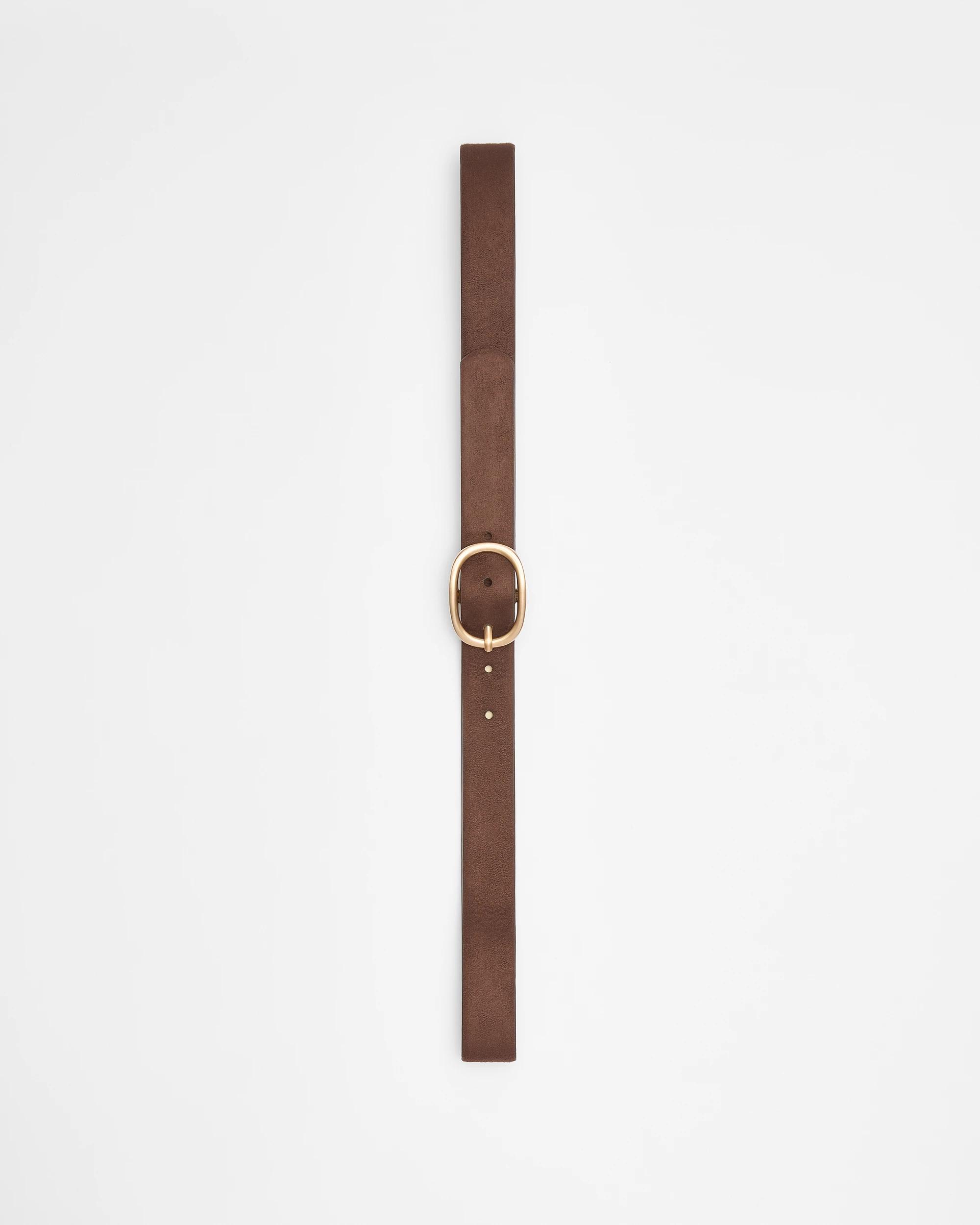 2 Target Faux Suede Jean Belt CHOCOLATE, 2 of 3