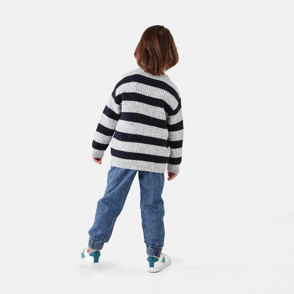 6 Stripe Crew Neck Top Nvy Stripe, 6 of 8