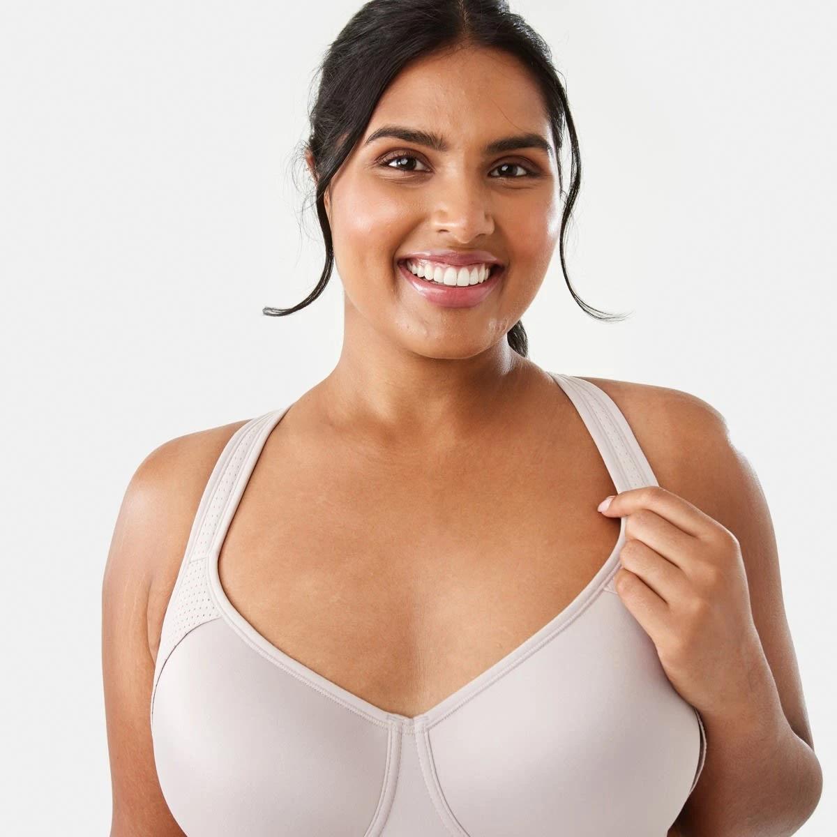 8 2 Pack Full Figure Medium Support Sports Bra BLACK, SPHINX, 8 of 9
