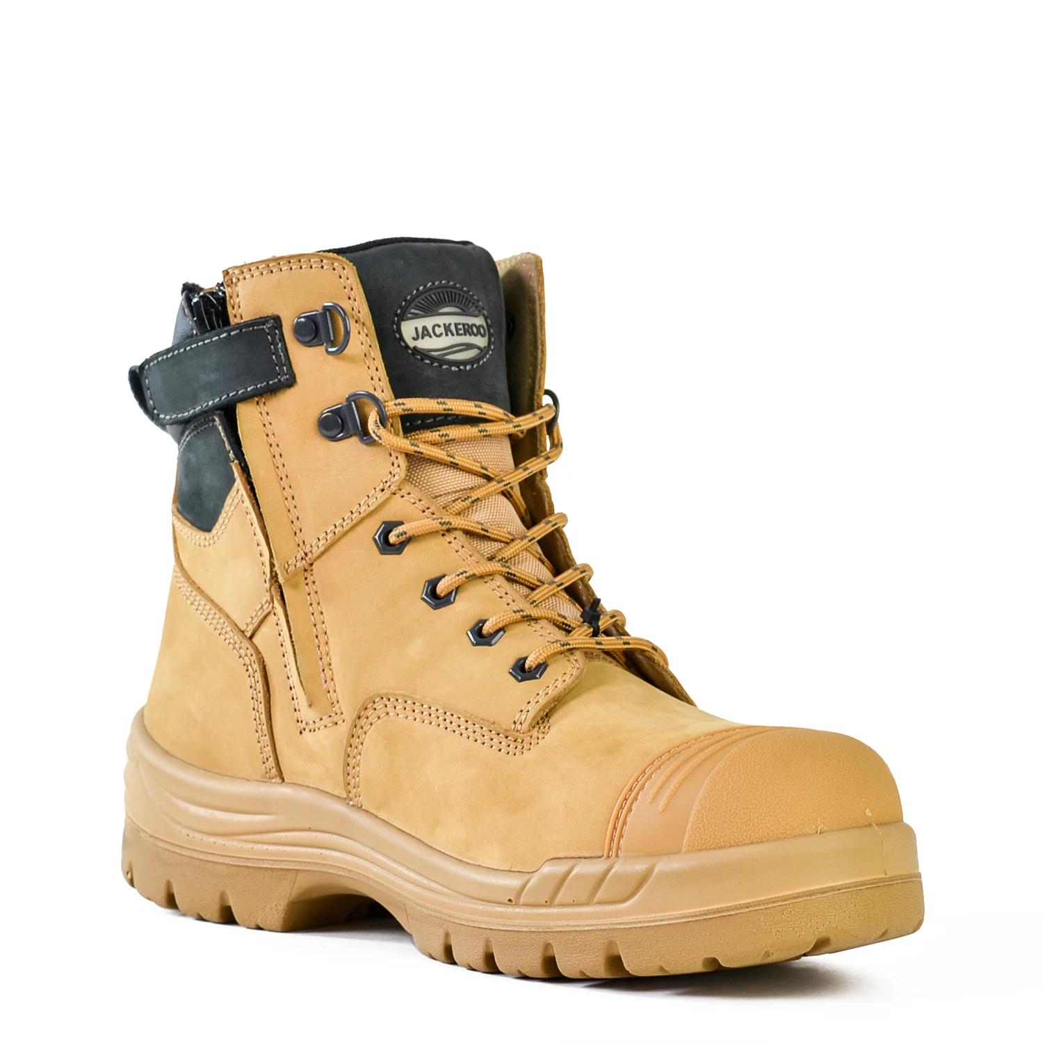 1 Zip Sided Safety Boots WHEAT, 1 of 6