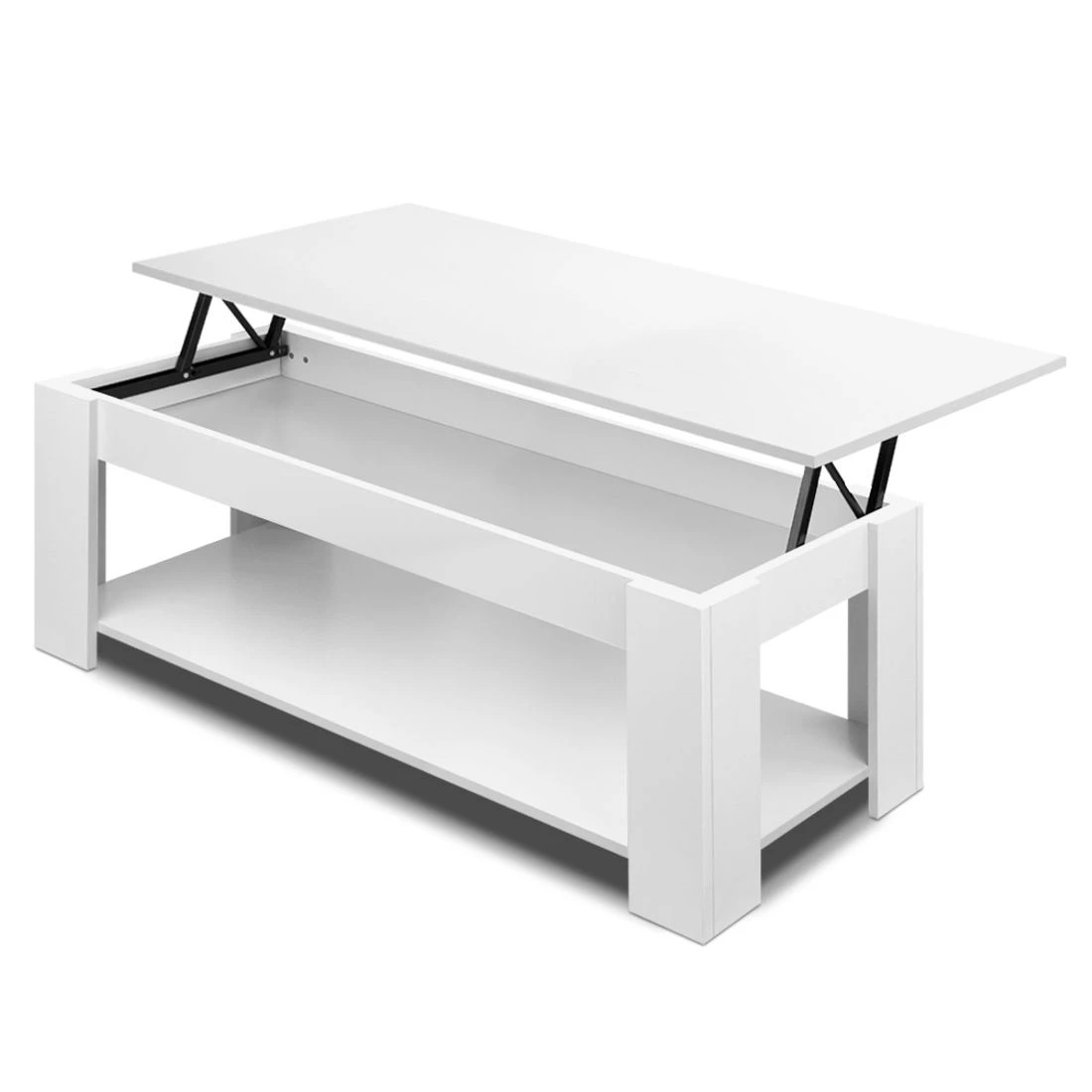 1 Artiss Coffee Table Lift-top Coffee Table - White, 1 of 8