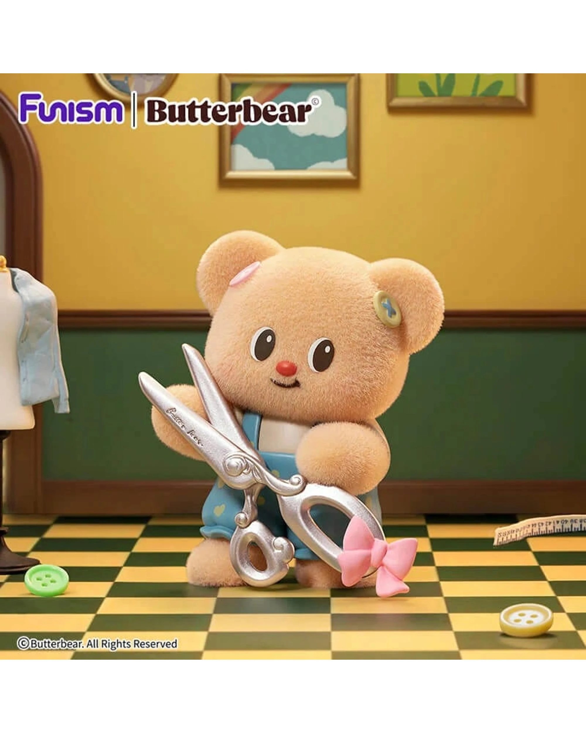 10 Funism Butterbear Adorable Influencer Series Figures Blind Box, 10 of 10