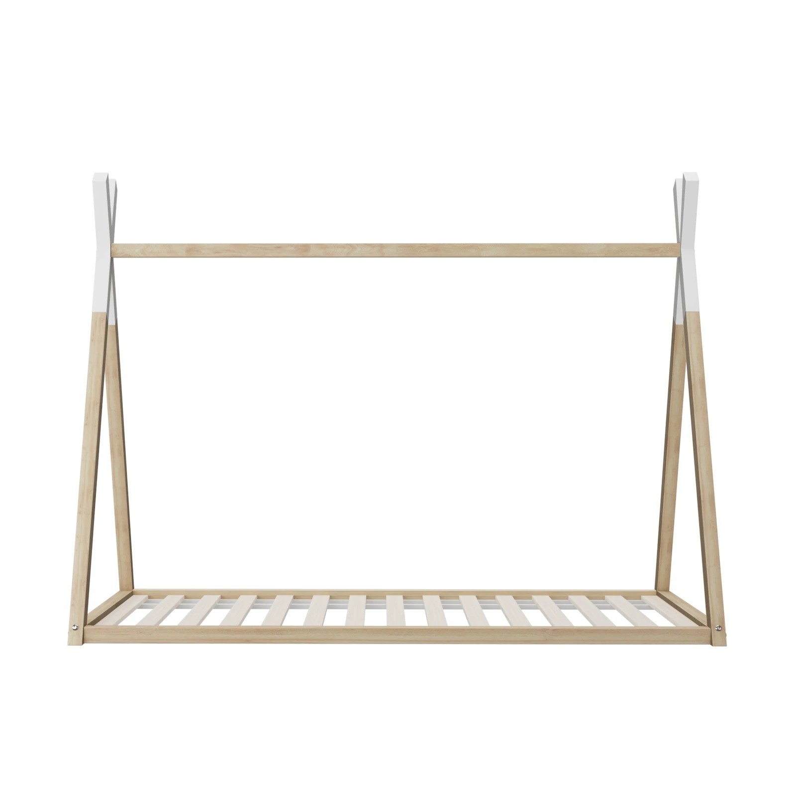 7 Oikiture Wooden Bed Frame Single Timber Teepee House Base Platform
 - Multi, 7 of 10