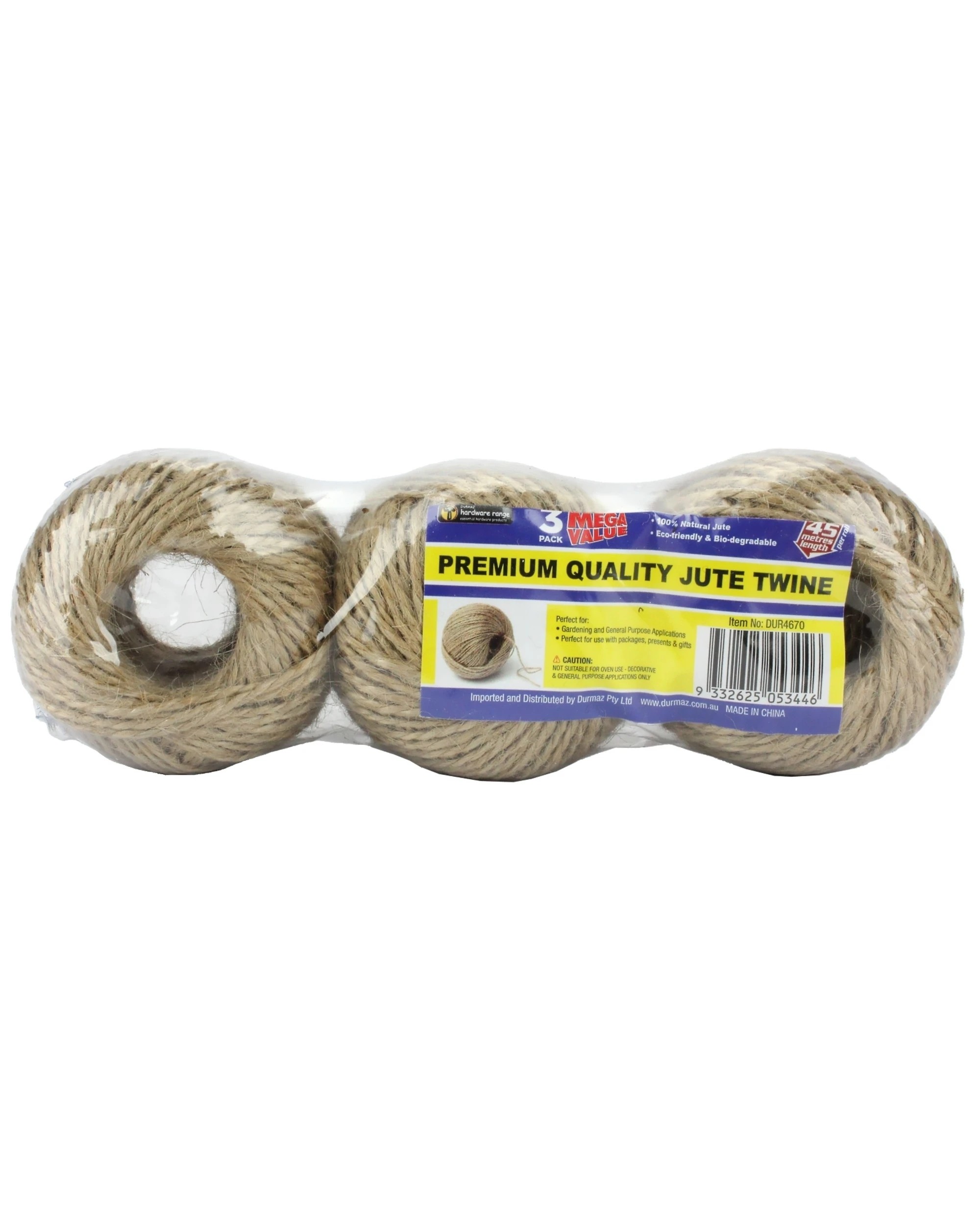 1 Durmaz Jute Twine Rolls Pack of 3 - Natural, 1 of 1