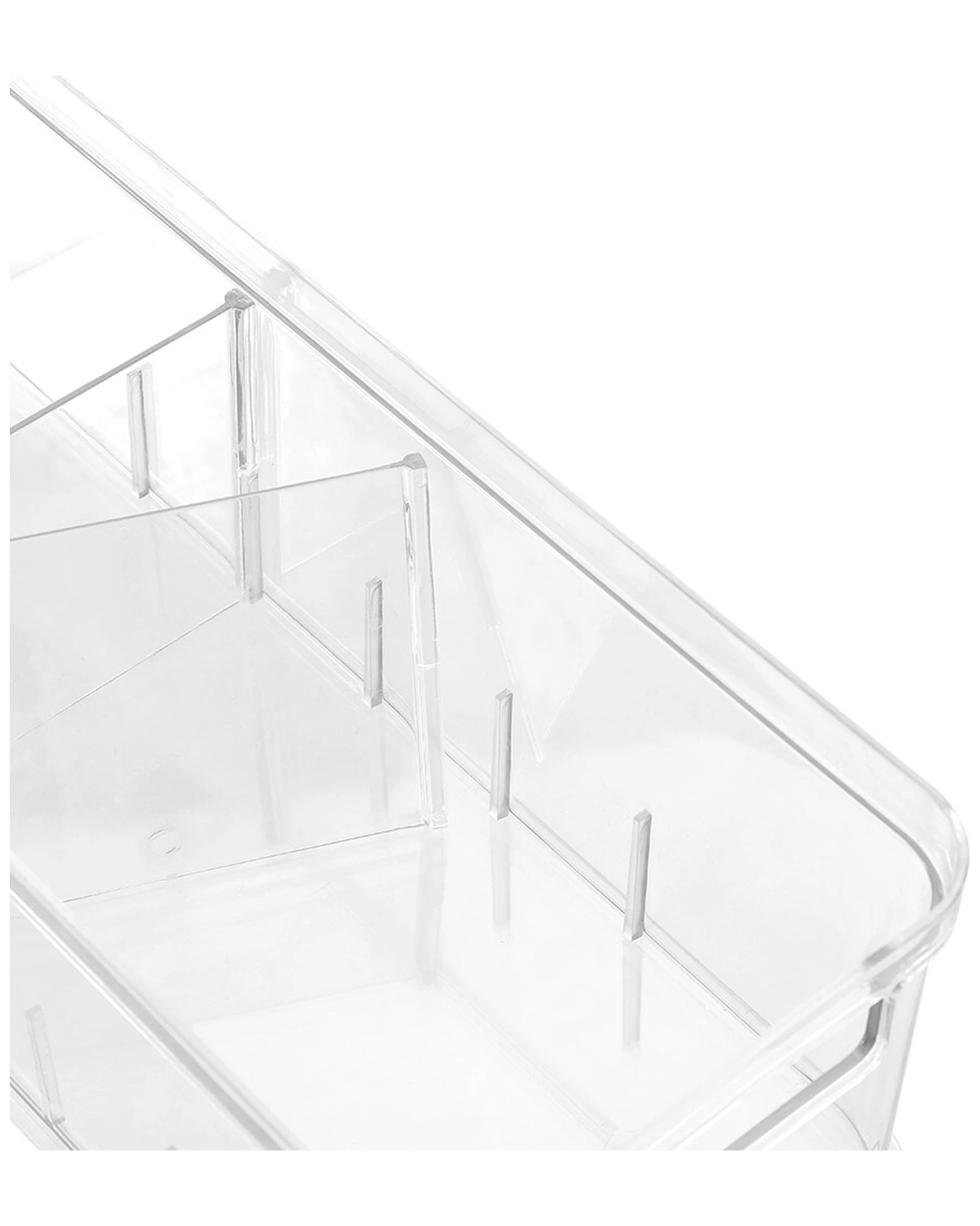 4 Boxsweden Crystal 35x14cm Storage Tray With Adjustable Dividers
 - Clear, 4 of 4