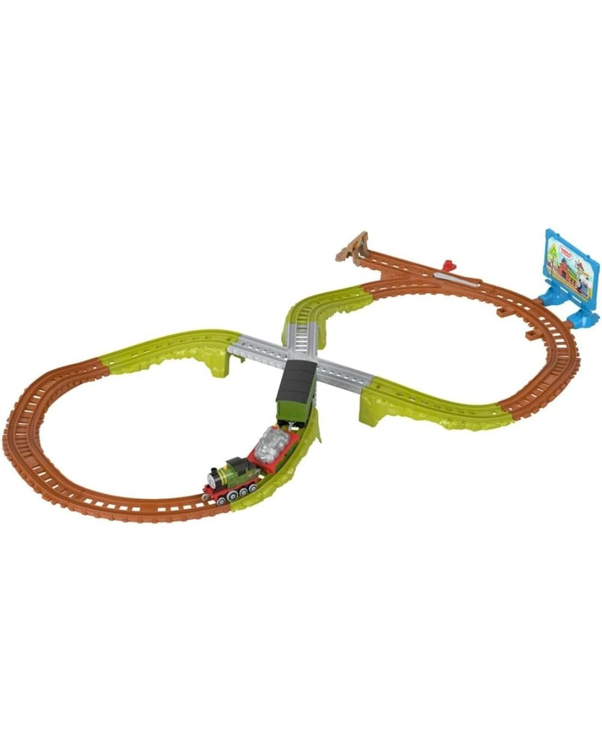 1 Fisher-Price Thomas and Friends Whiff's Recycling Run Push Along Train Track Set, 1 of 7
