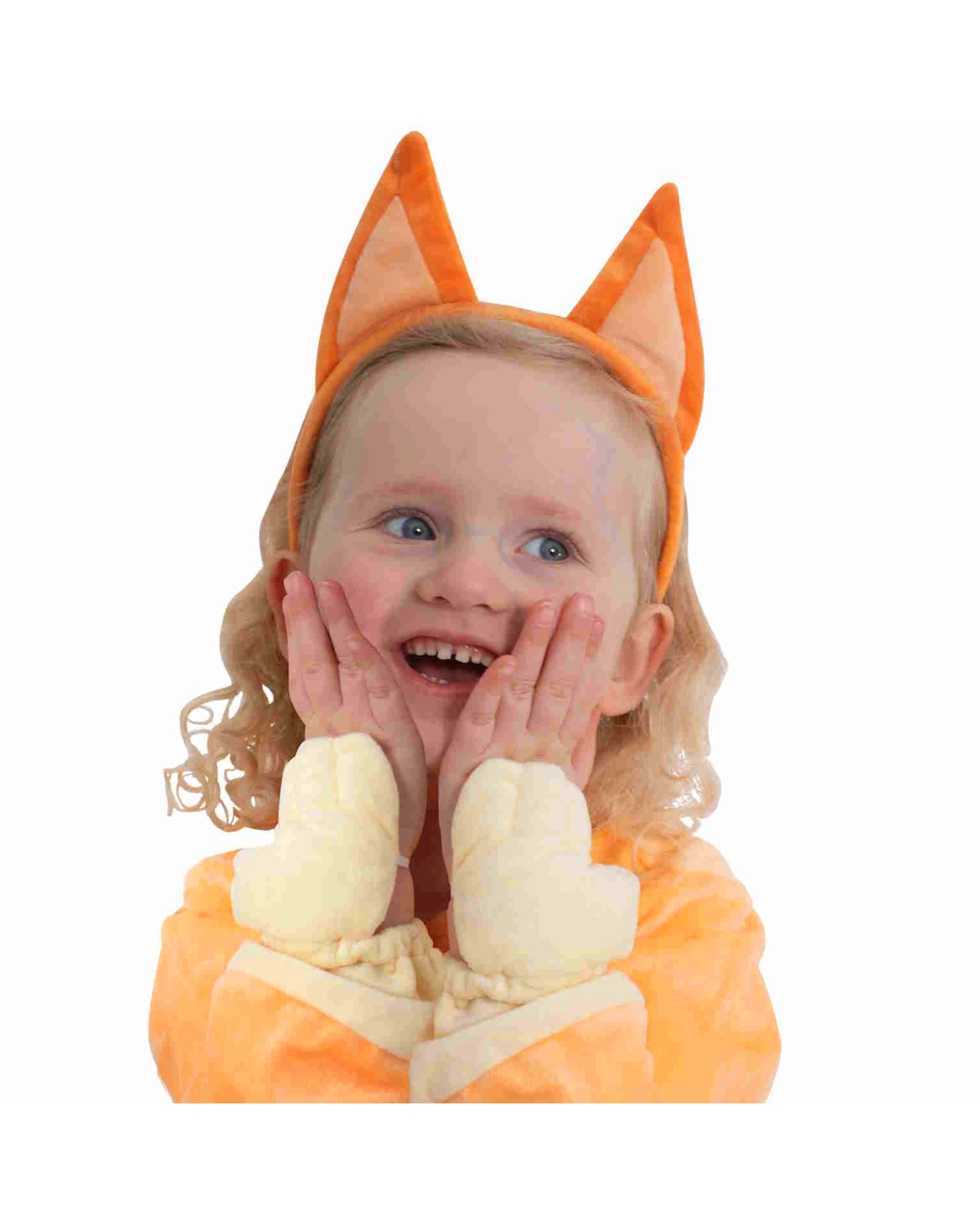 3 Rubies Plush Bingo Ears Headband - One Size - Orange, 3 of 3