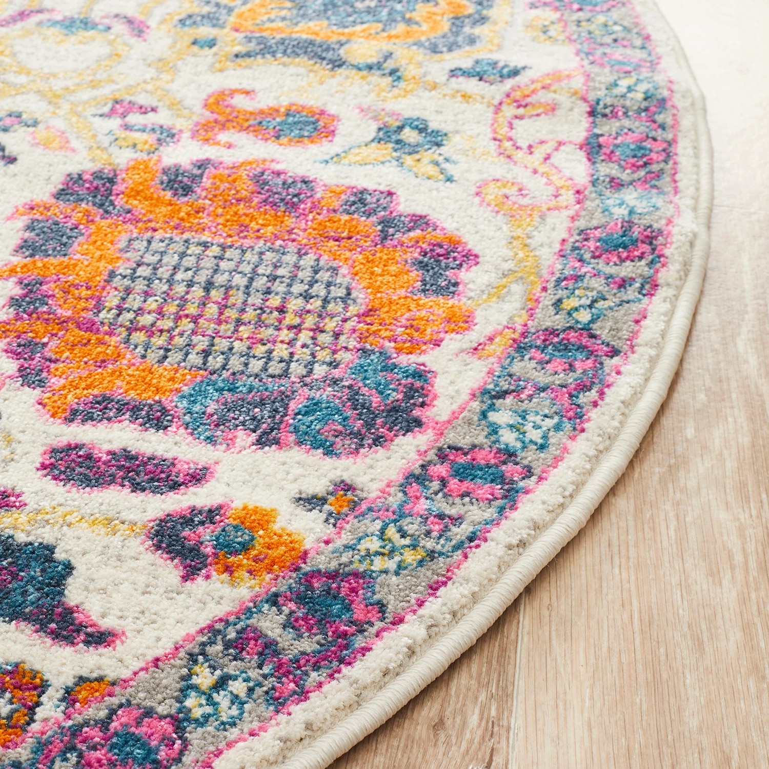Common Ground Rugs Atlas 206 240x240cm - Large Round Pet Friendly Rug ...