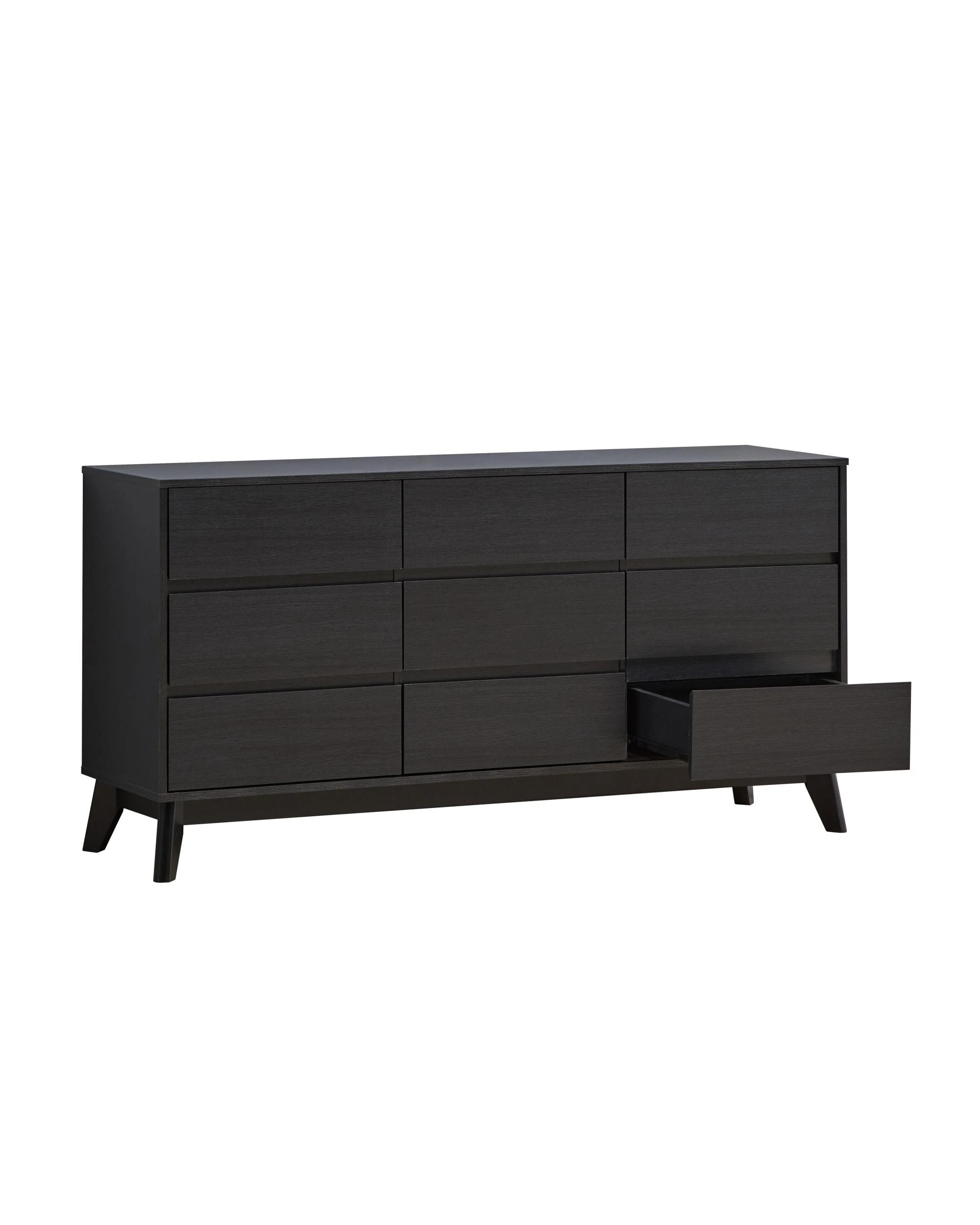 5 Kodu Chest 9 Drawers Tallboy Lowboy Dresser - Black, 5 of 7