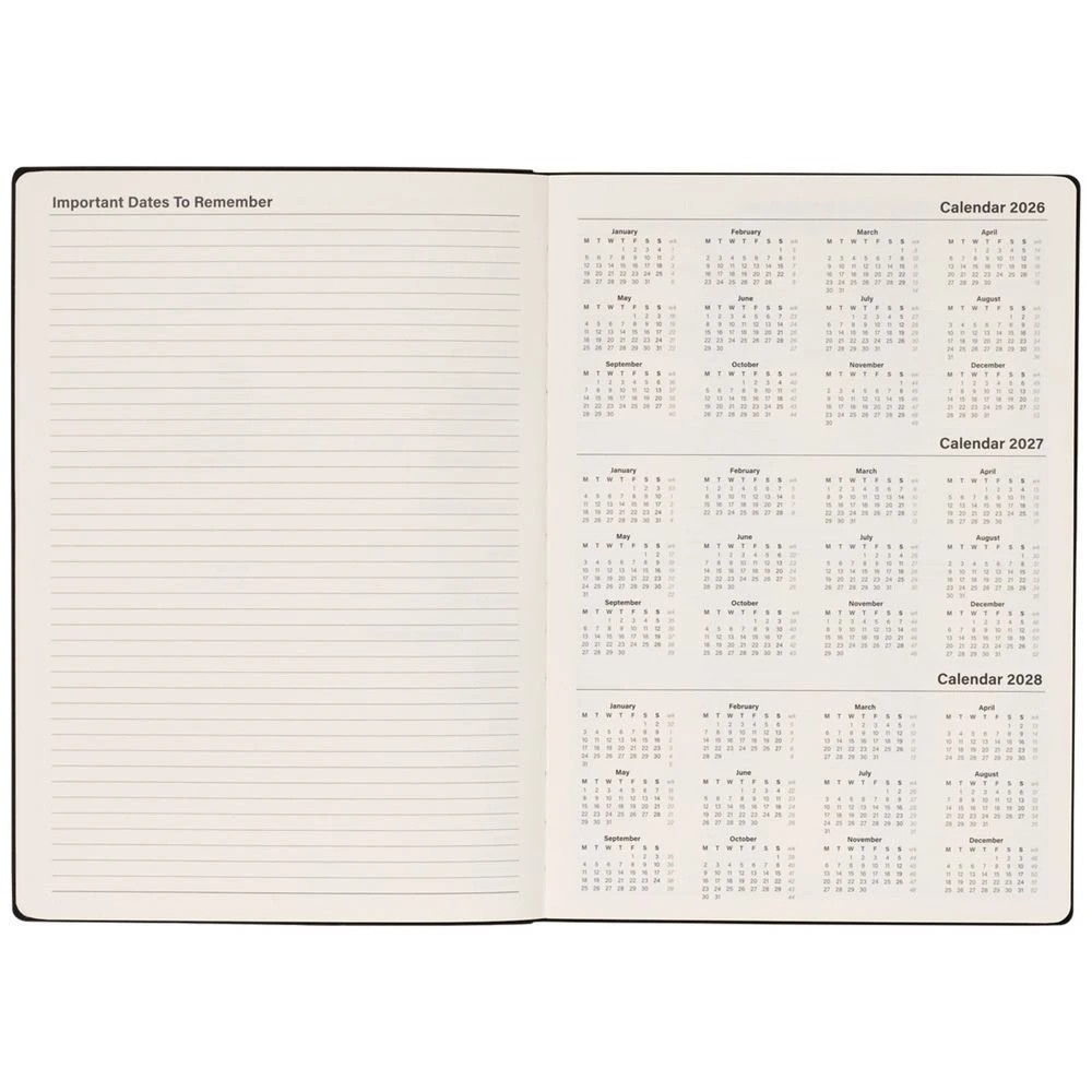 3 Officeworks A4 Planner Month to View 2027 Black, 3 of 7