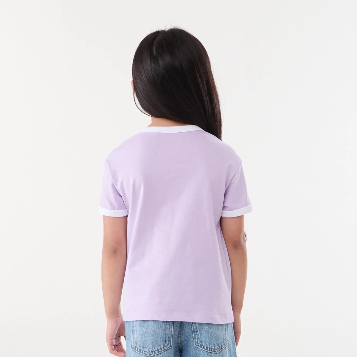 2 Ringer T-shirt NEW YORK BOW PASTEL LILAC, 2 of 6