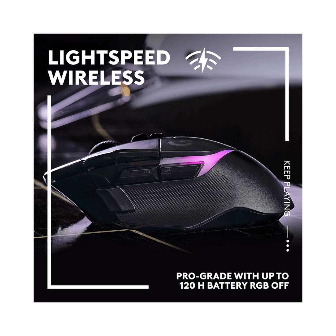 3 Logitech G502 X PLUS LIGHTSPEED Wireless RGB Gaming Mouse - Black, 3 of 9