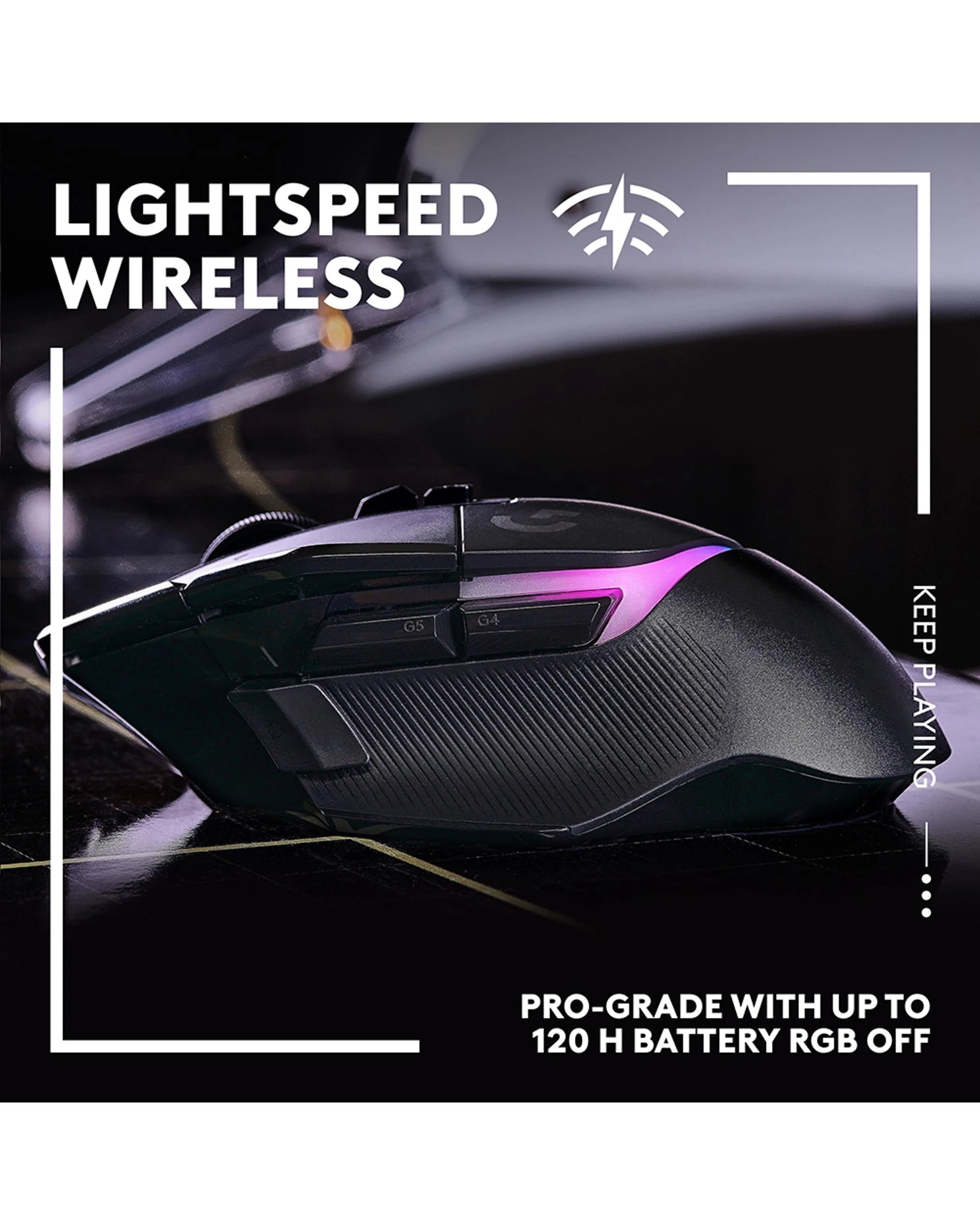 3 Logitech G502 X PLUS LIGHTSPEED Wireless RGB Gaming Mouse - Black, 3 of 9