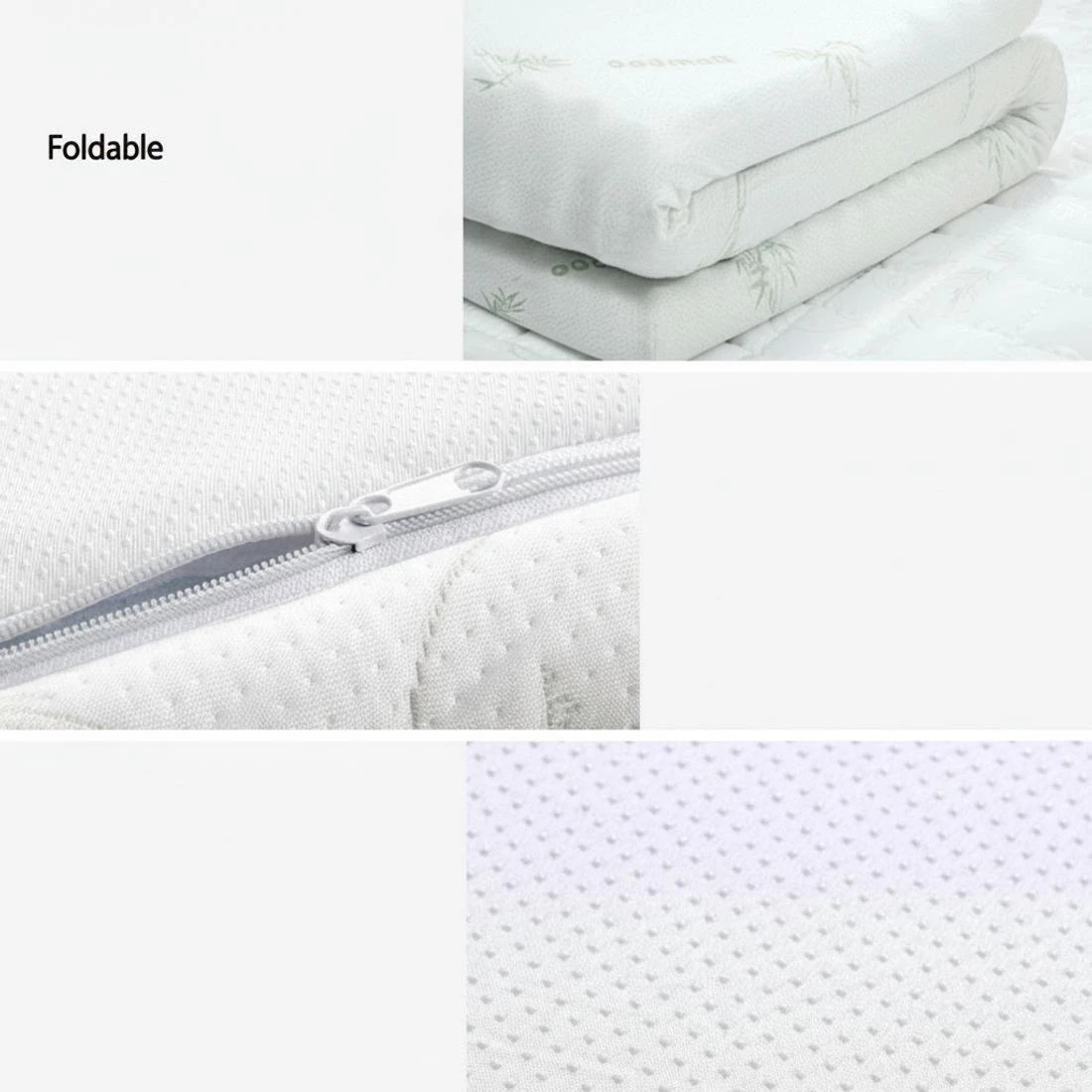 6 Giselle Bedding Memory Foam Mattress Topper Cool Gel 10cm Single - Blue, 6 of 7