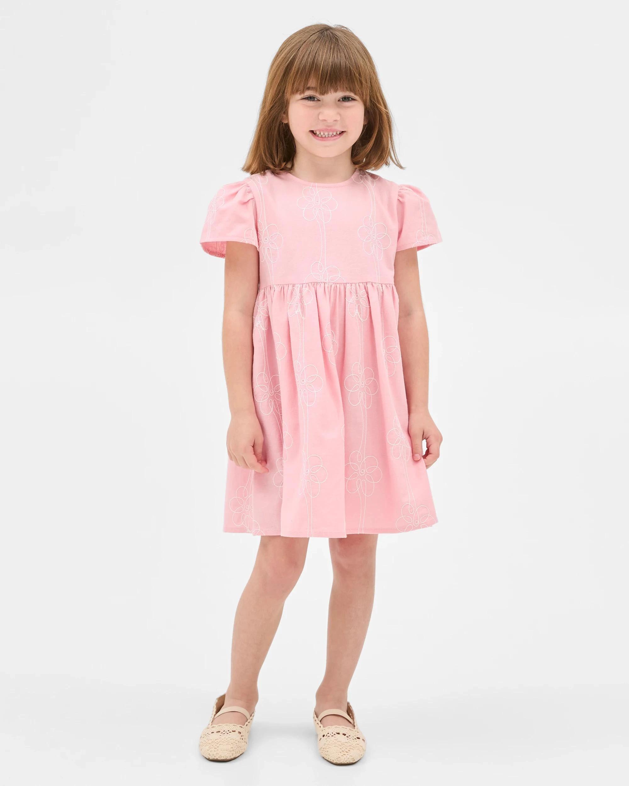 2 Target Kids Fashion Denim Dress PINK, 2 of 6