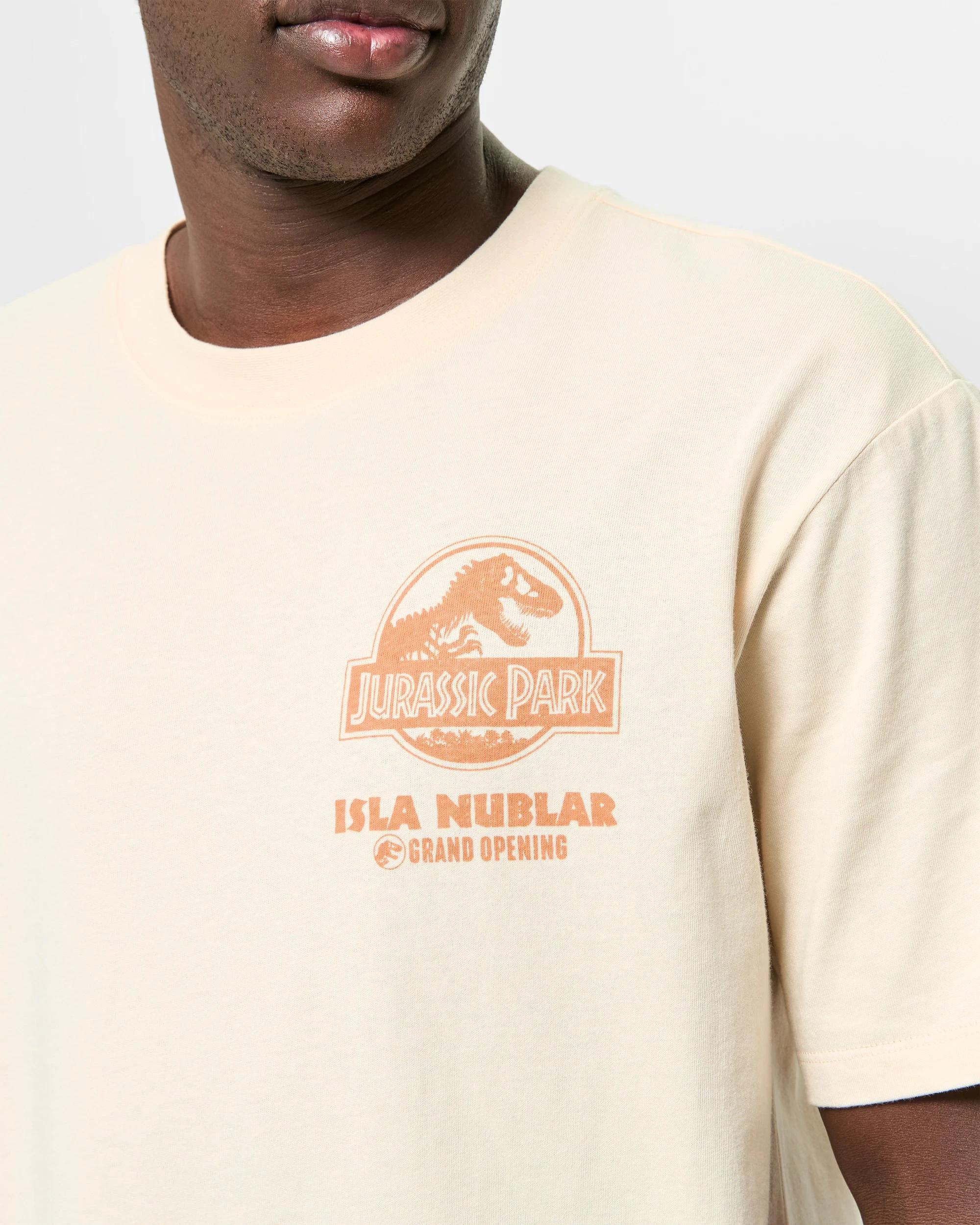 5 Licensed Australian Cotton Jurassic Park T-Shirt NEUTRAL, 5 of 6