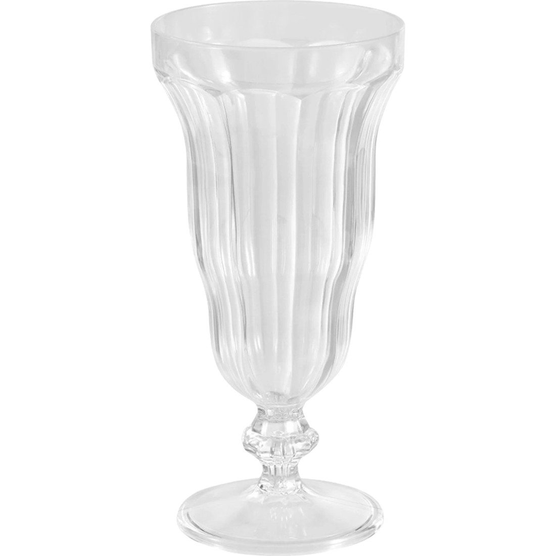 1 Lemon & Lime Clear Acrylic Milkshake Glass 550ml, 1 of 2