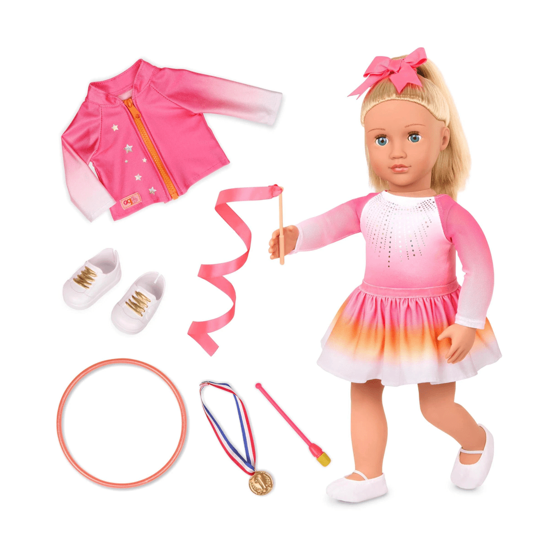 1 Our Generation 18in Gymnast Doll Indy - Multi, 1 of 3