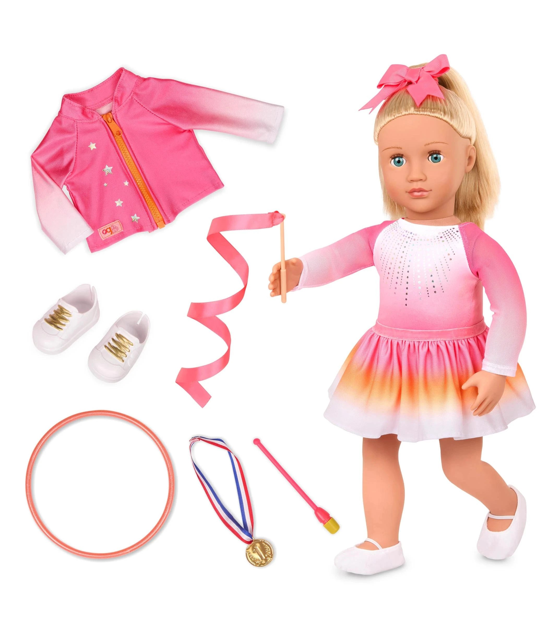 1 Our Generation 18in Gymnast Doll Indy - Multi, 1 of 3