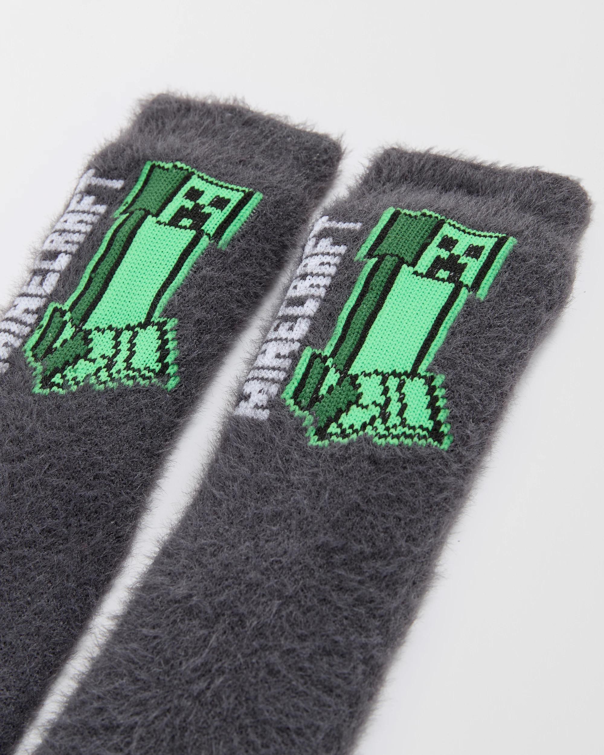 2 Minecraft Sherpa Lined Home Socks MINECRAFT, 2 of 4
