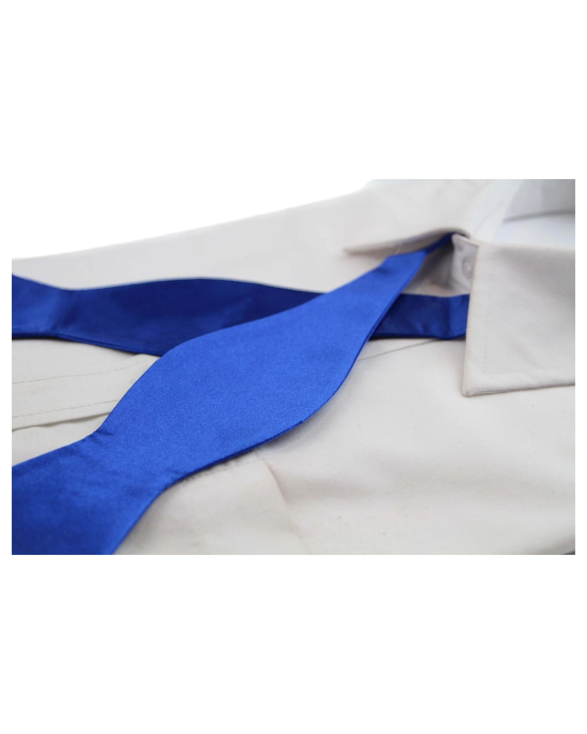 3 Zasel Mens Self Tie Bow Tie - Blue, 3 of 3