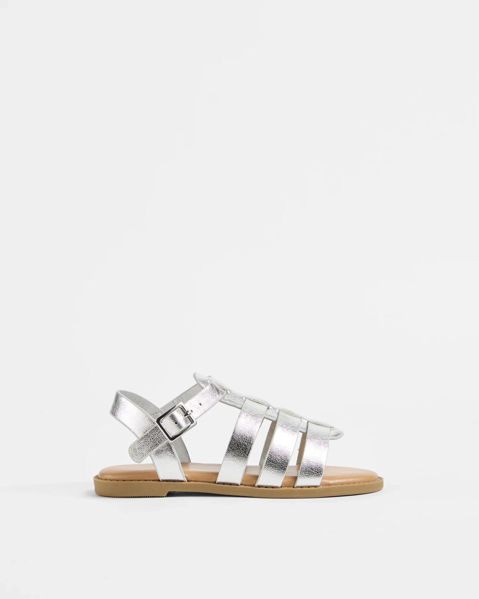 1 Target Girls Junior Gladiator Sandal SILVER, 1 of 3