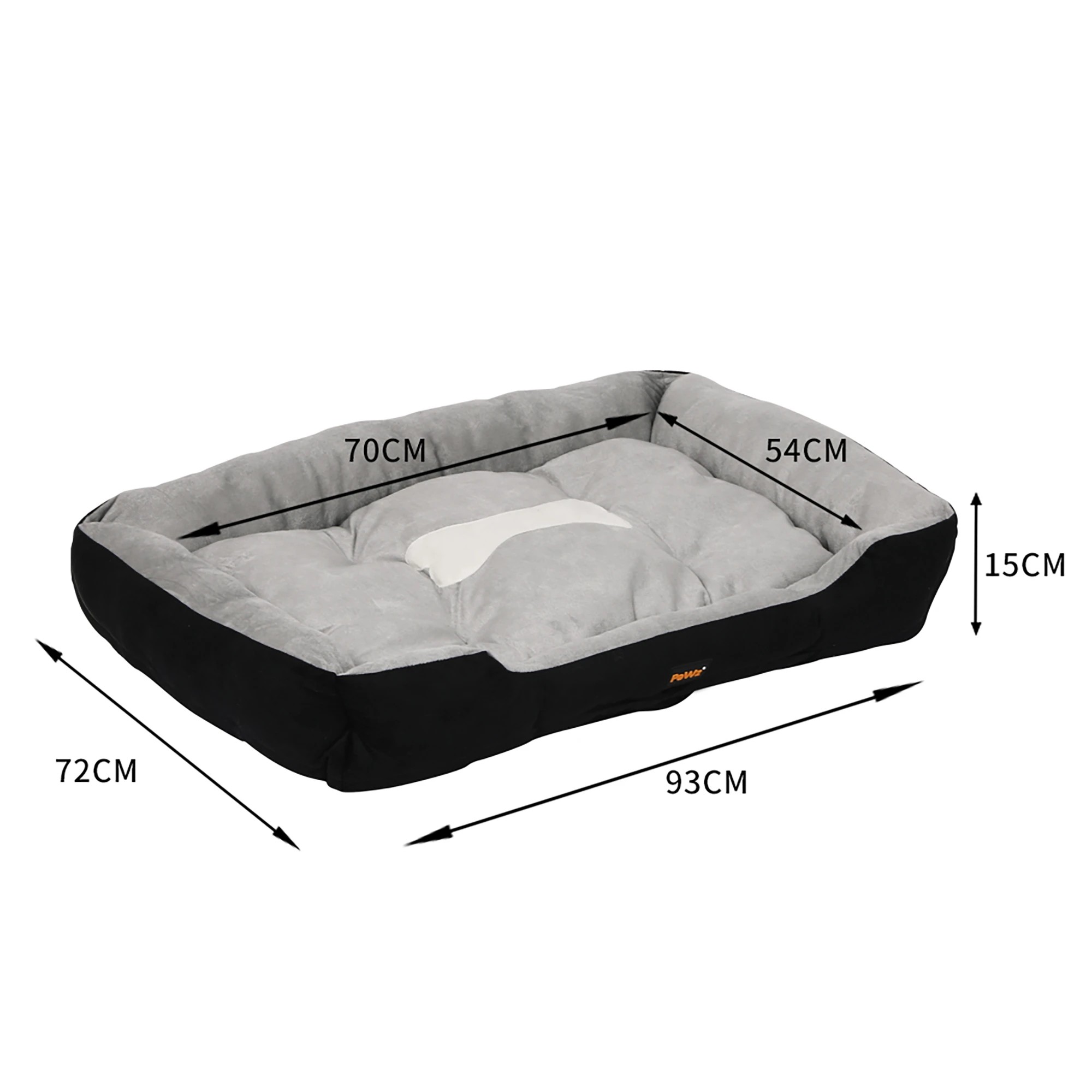 3 Pawz Dog Calming Bed Extra Large - Black, 3 of 7
