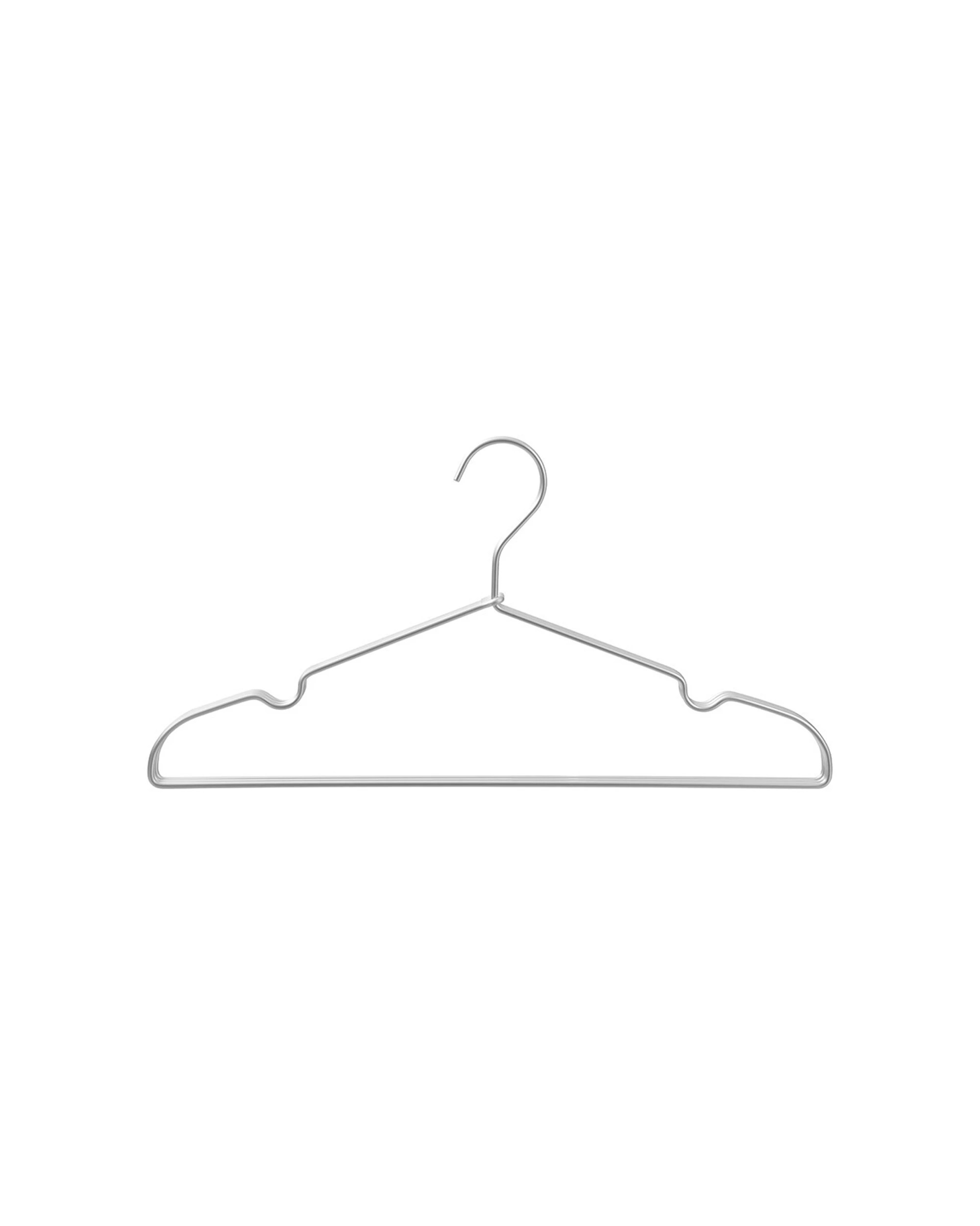 3 Boxsweden 24pc Hangit Aluminium Clothes Hangers 41cm - Silver, 3 of 5