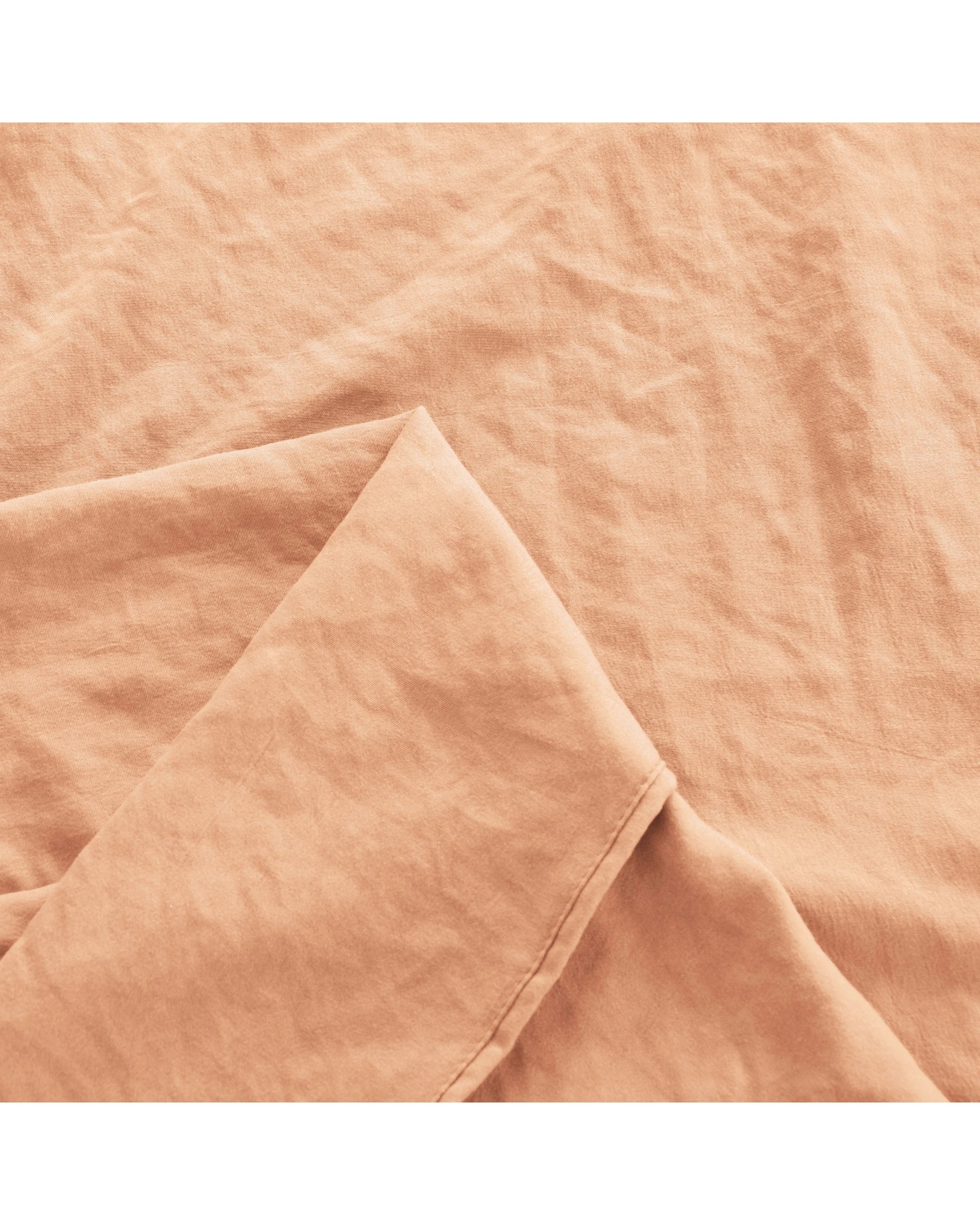 5 Dreamaker Superfine Washed Microfibre Sheet Set - King Single Bed - Peach, 5 of 7