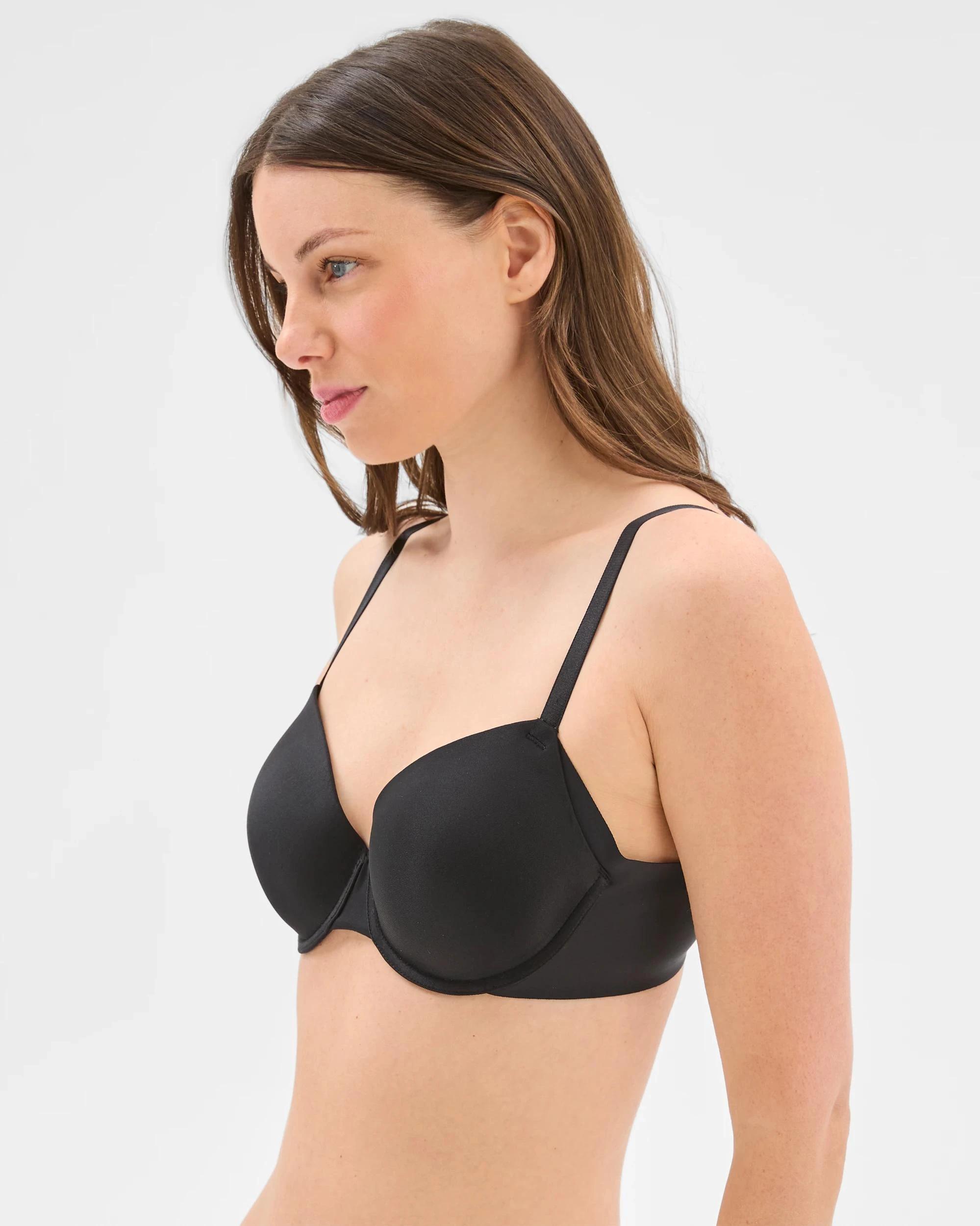 2 Target Smooth Moves Back Smoothing Underwire T-Shirt Bra BLACK, 2 of 3