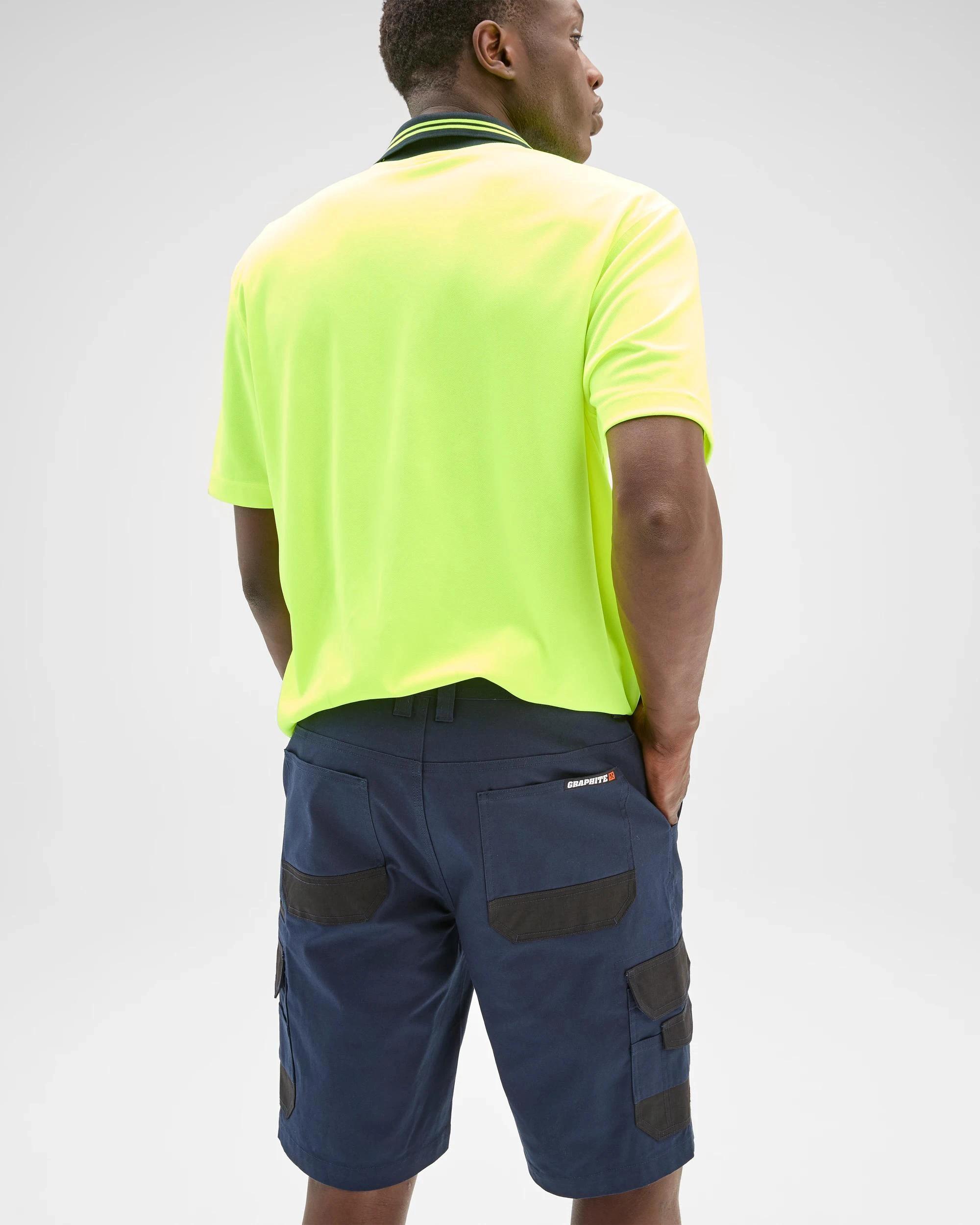 5 Australian Cotton Performance Cargo Work Shorts - Graphite NAVY BLUE, 5 of 5