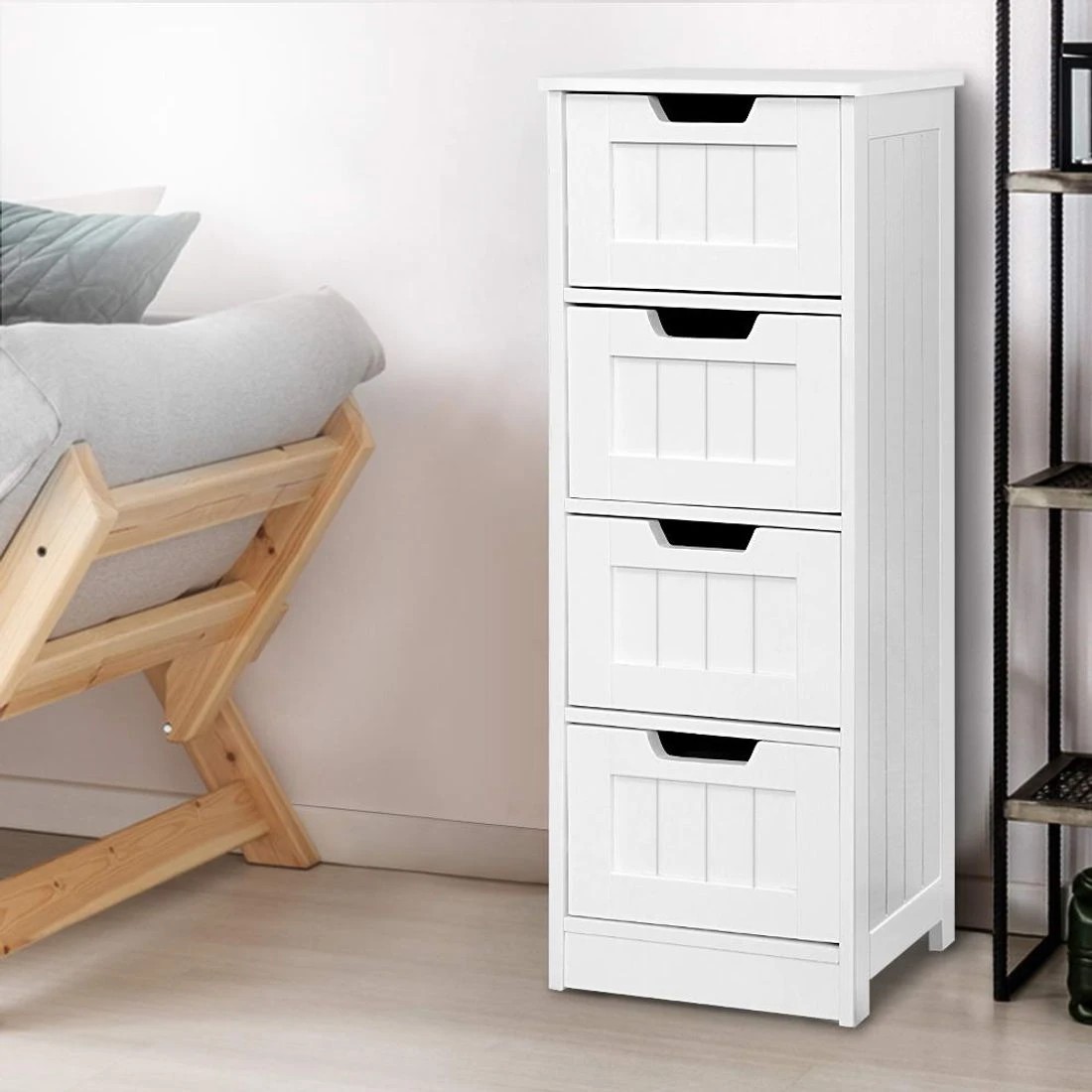 3 Artiss 4 Chest of Drawers - White, 3 of 8