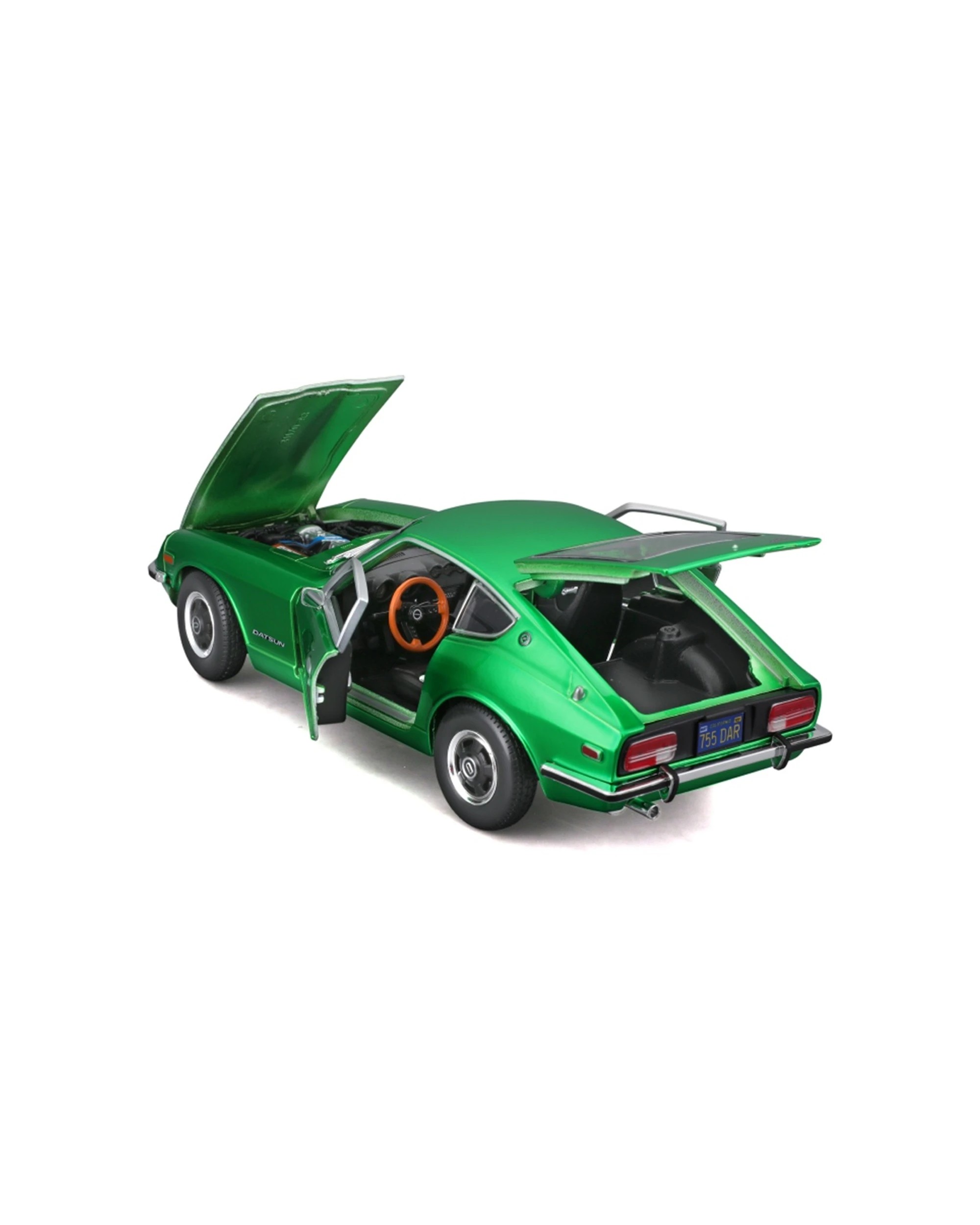 6 Maisto 1971 Datsun 240Z Metallic Diecast Model Car Replica Toy - Green, 6 of 7