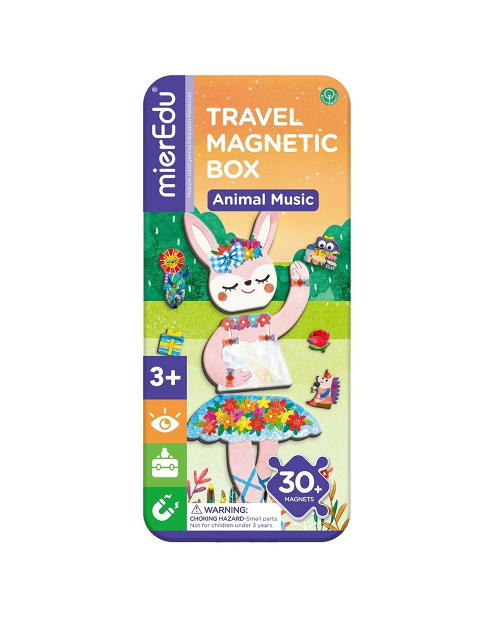 1 Mieredu Travel Magnetic Box Animal Music Kids Creative Learning Toy Set, 1 of 3