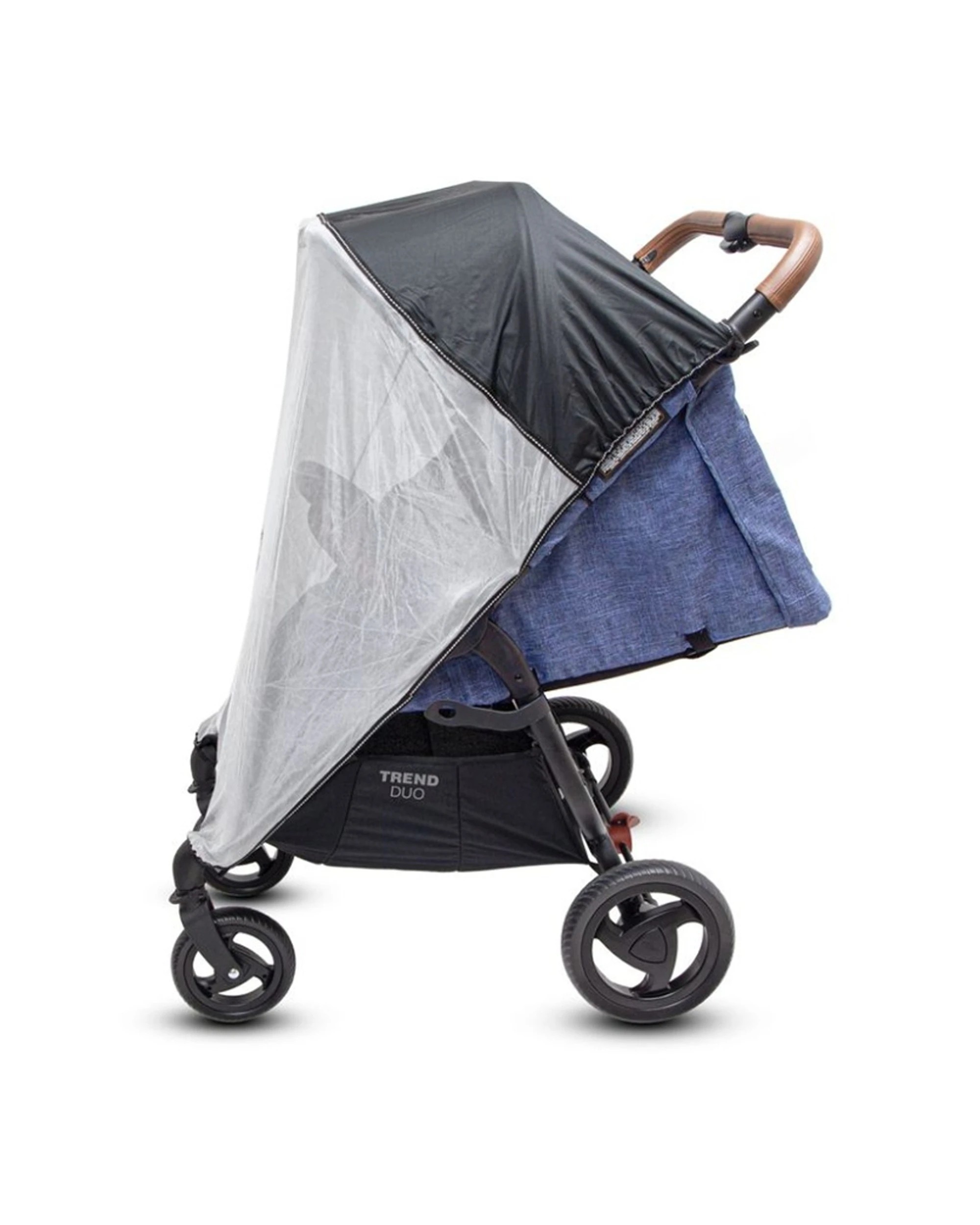 3 Valcobaby Mirror Mesh Pram Insect Cover UV Reflective Snap Duo Elite Trend Stroller Pram - Plain, 3 of 3