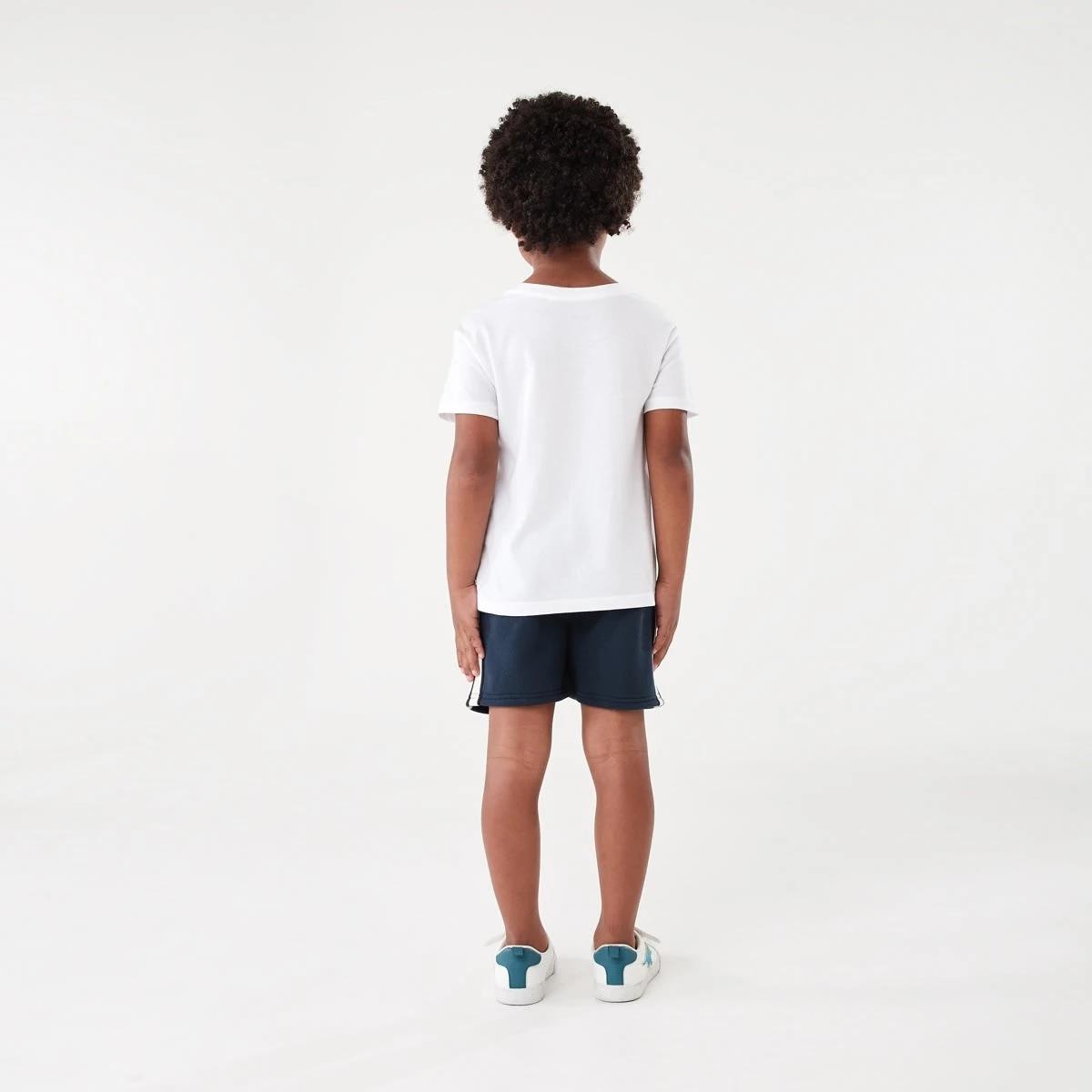 7 Stripe Knit Shorts Dress Navy, 7 of 9