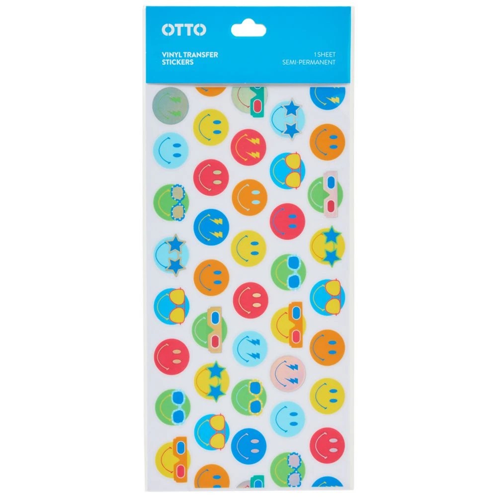 1 Otto Cold Transfer Sticker Small Smiley, 1 of 5