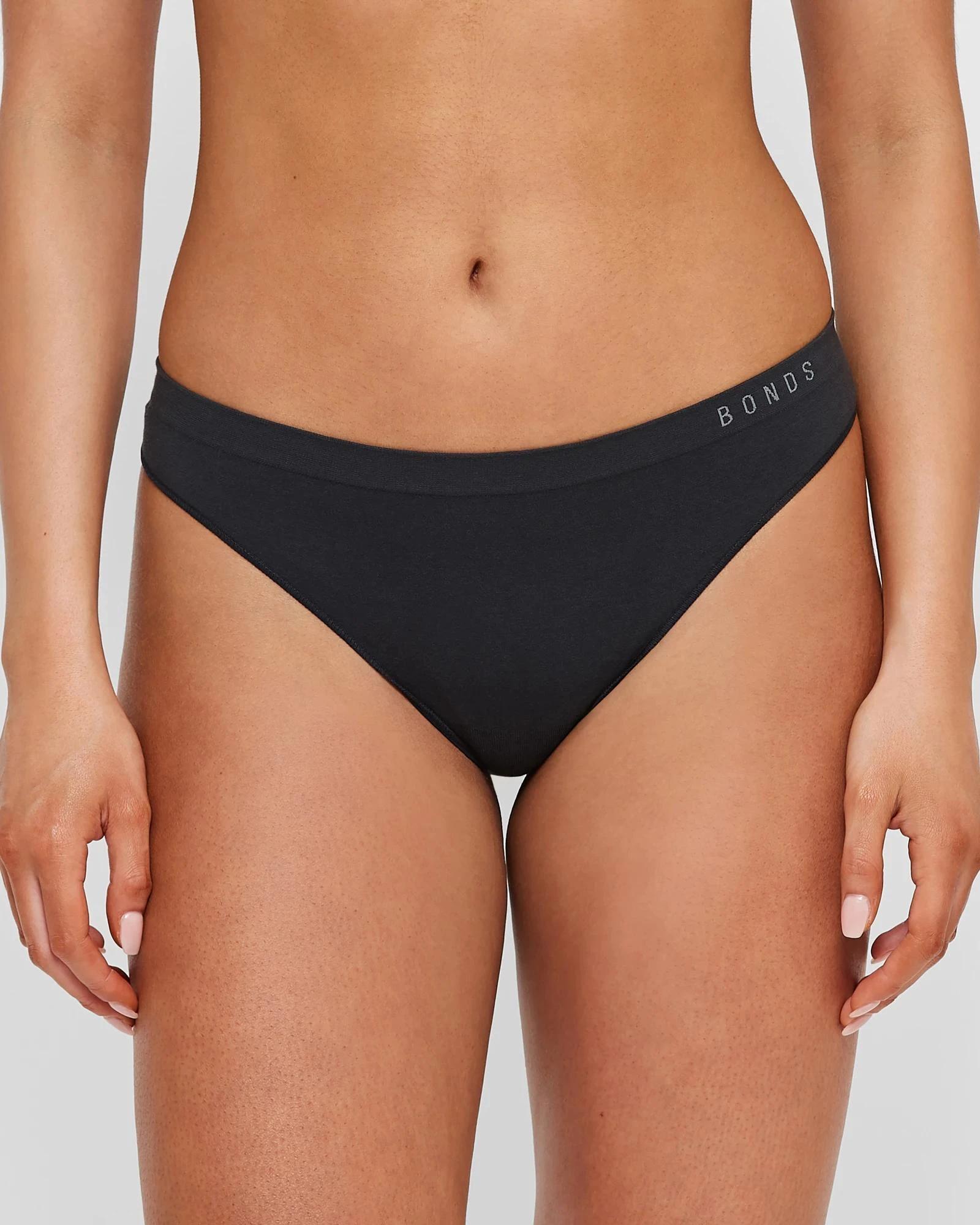 2 Bonds 2 Pack Seamless G-String Briefs BLACK, 2 of 3