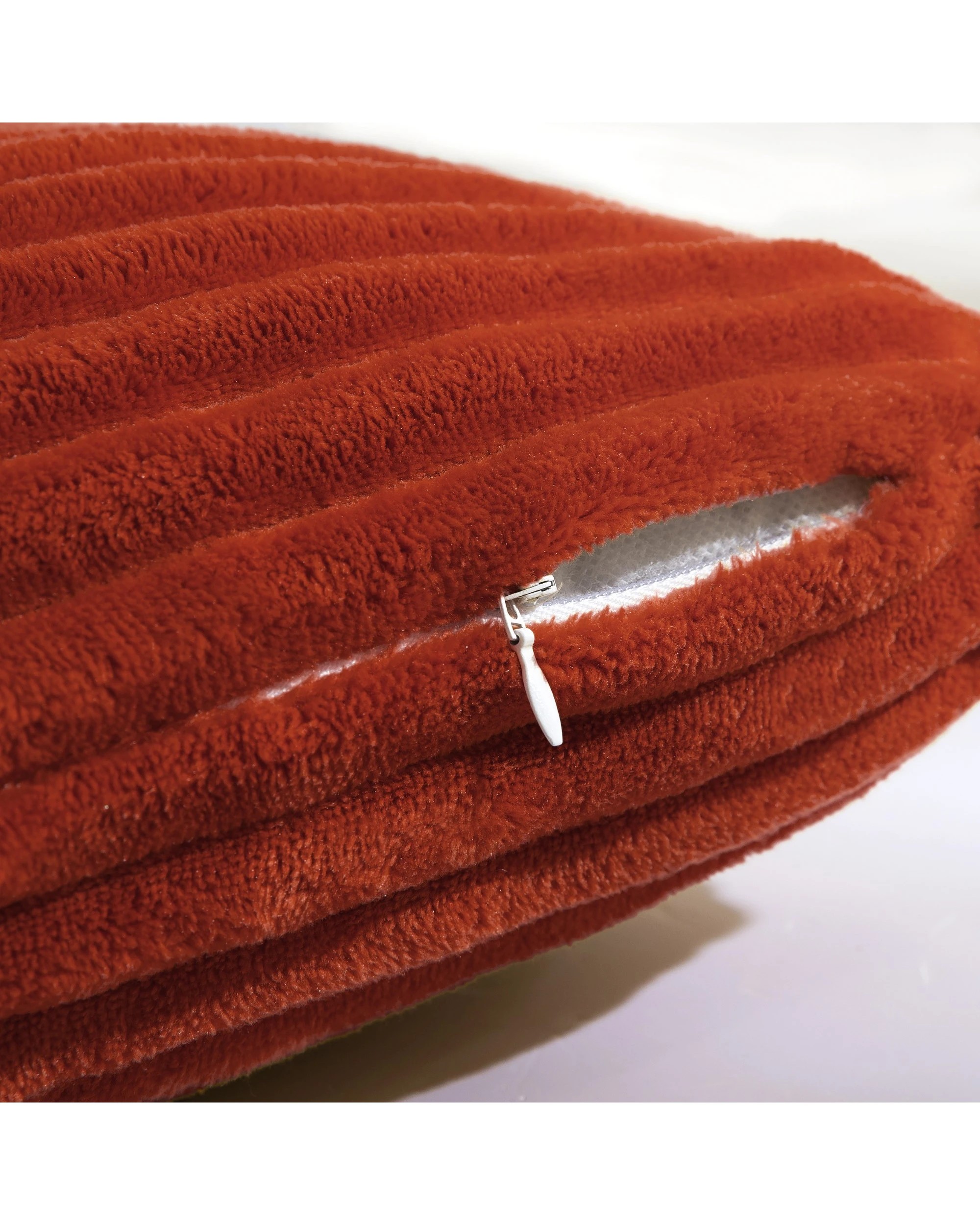 4 Dreamaker Signature Embossed Corduroy Fleece Cushion 45x45cm - Rust Red, 4 of 7