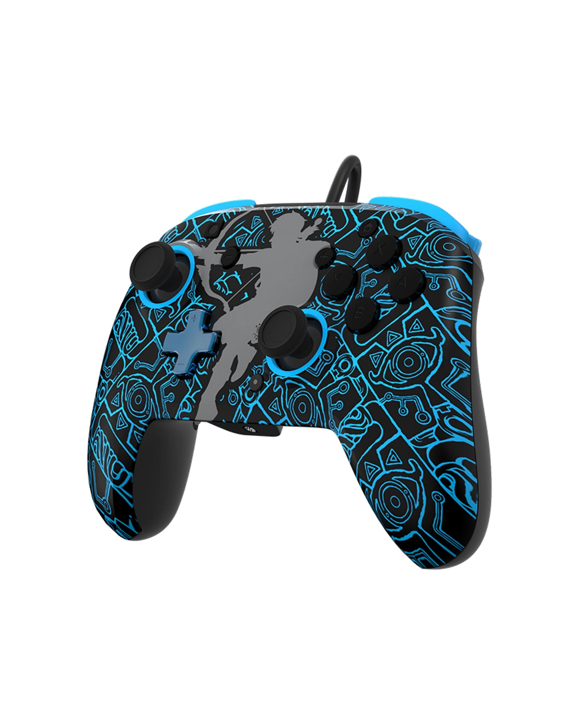 1 PDP Gaming Nintendo Switch Rematch Wired Controller Glow USB Chat Back Buttons
 - black, 1 of 6