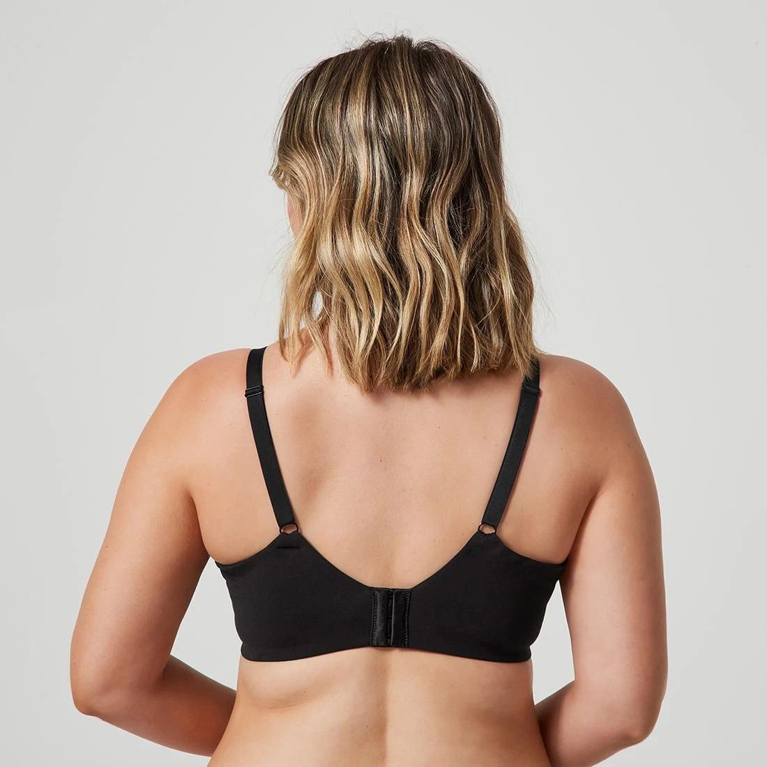 1 Target Woman Fuller Figure Pippa Cotton Soft Cup Bra BLACK, 1 of 8