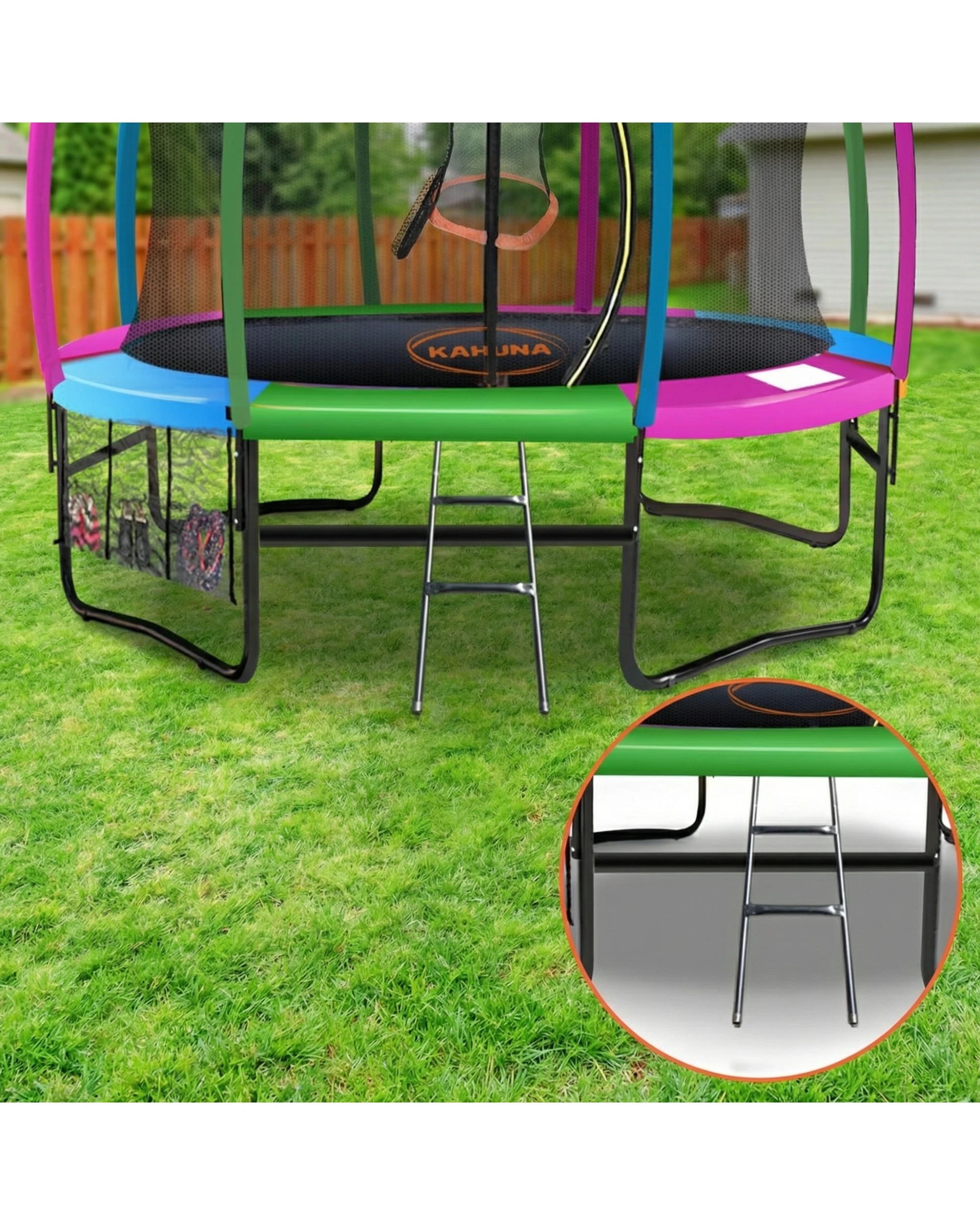2 Kahuna Trampoline 10 ft with Roof - Pattern, 2 of 8
