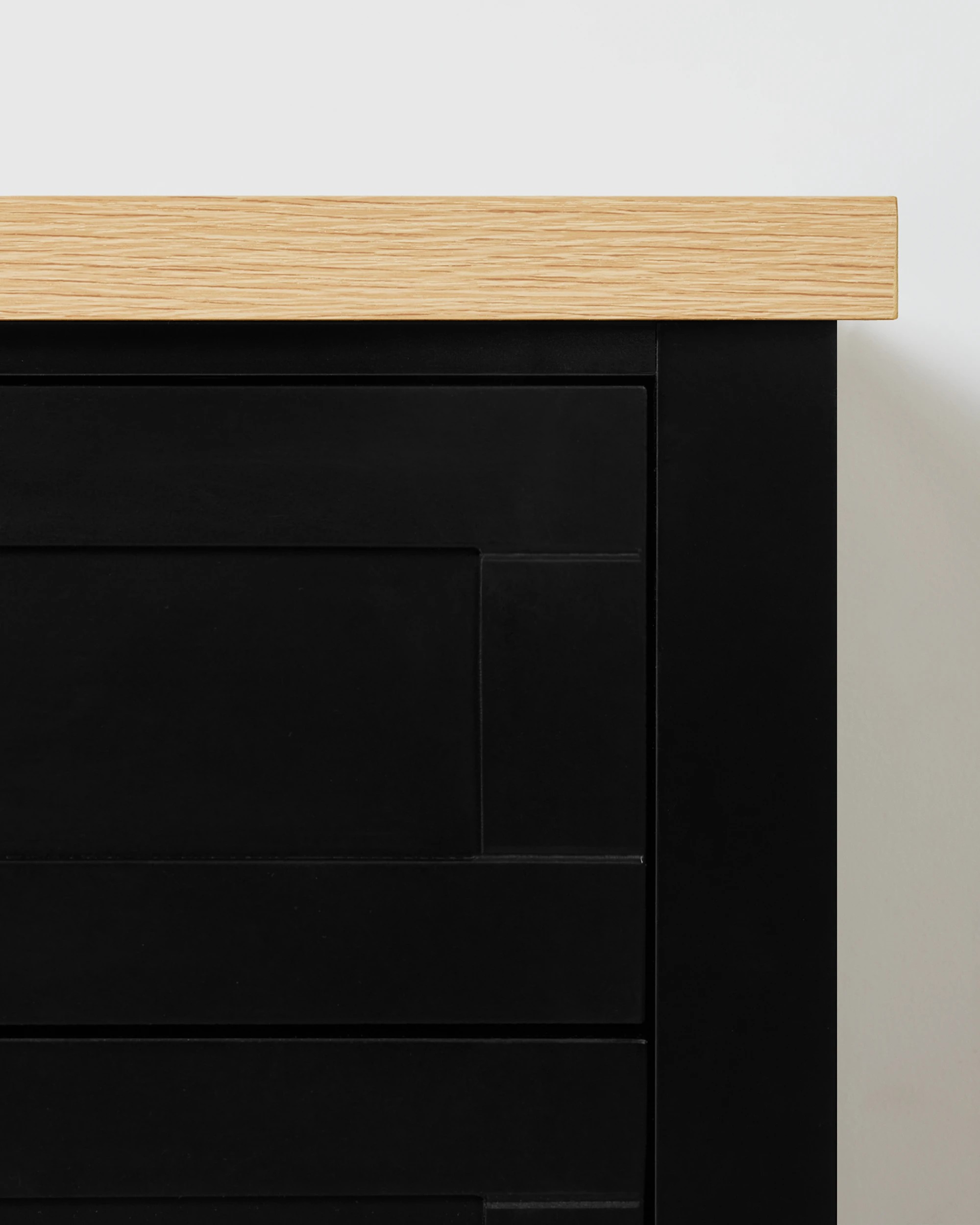 7 Camille 3 Drawer Bedside Table - Black, 7 of 9