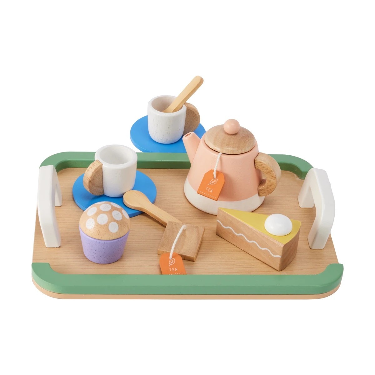 2 13 Piece Wooden Tea Playset, 2 of 7
