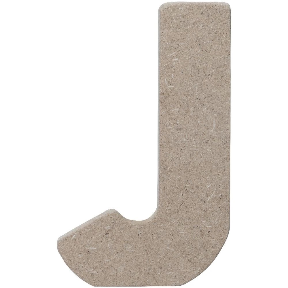 2 Born Wooden Alphabet Letter J 10cm, 2 of 3