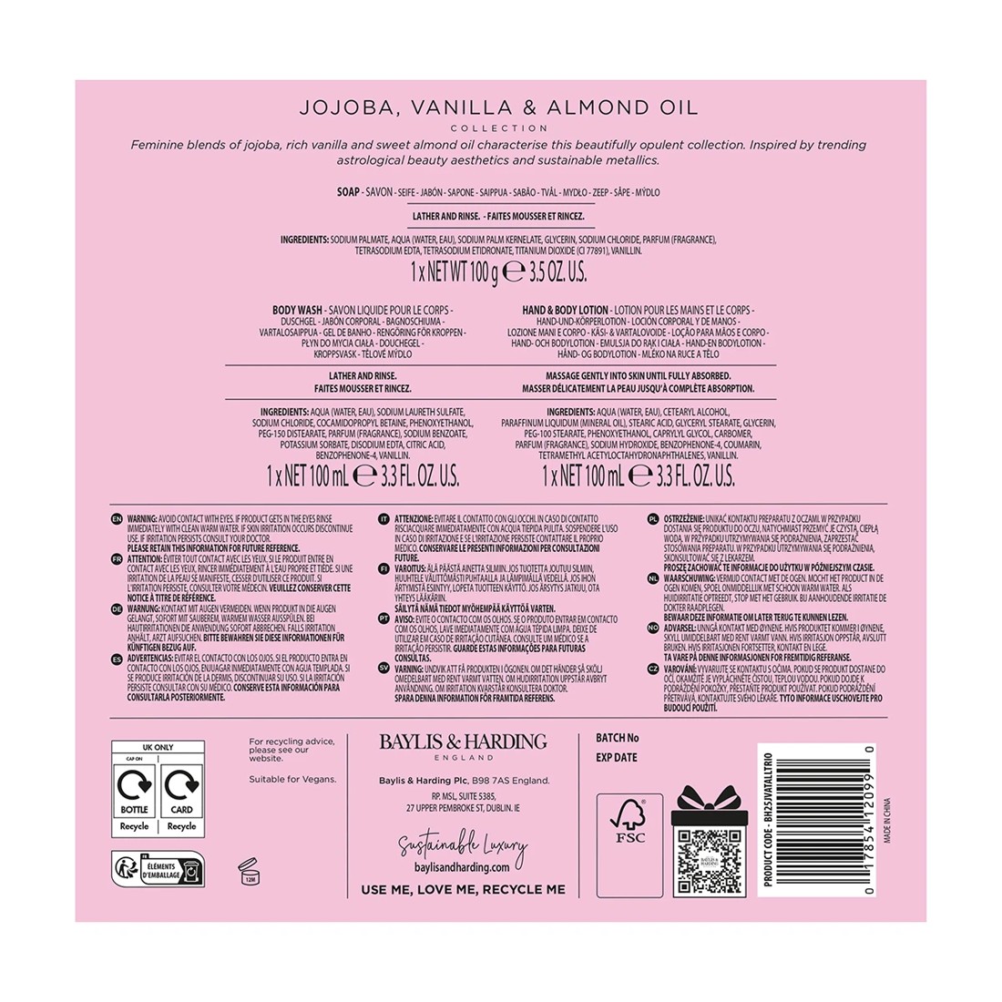 4 Baylis & Harding Signature Collection - Jojoba, Vanilla and Almond Oil, 4 of 4