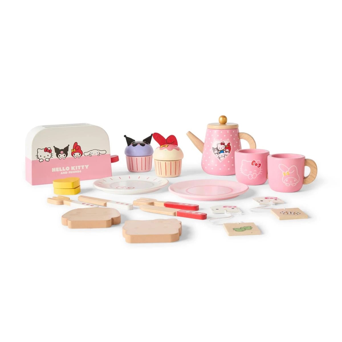 2 15 Piece Hello Kitty and Friends Wooden Food Set, 2 of 10